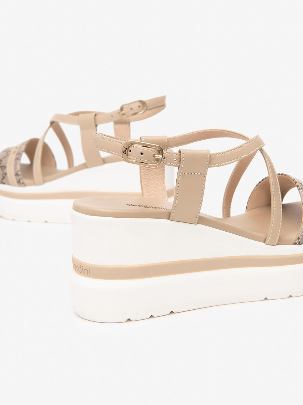 NERO GIARDINI Sandali con zeppa Donna - Beige modello E513512D
