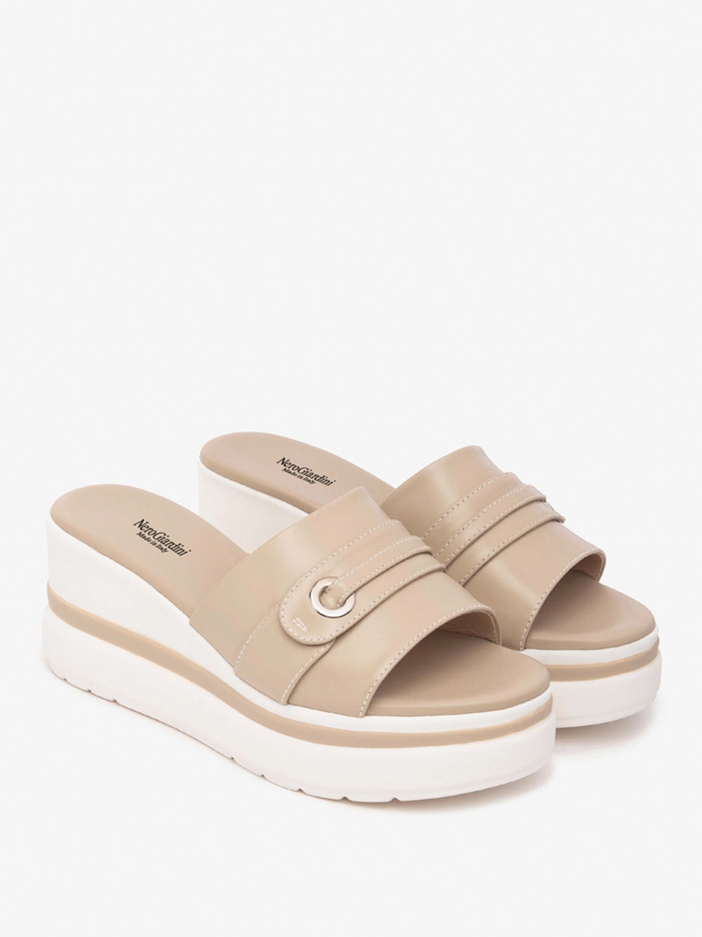 NERO GIARDINI Sandali con zeppa Donna - Bianco modello E513514D