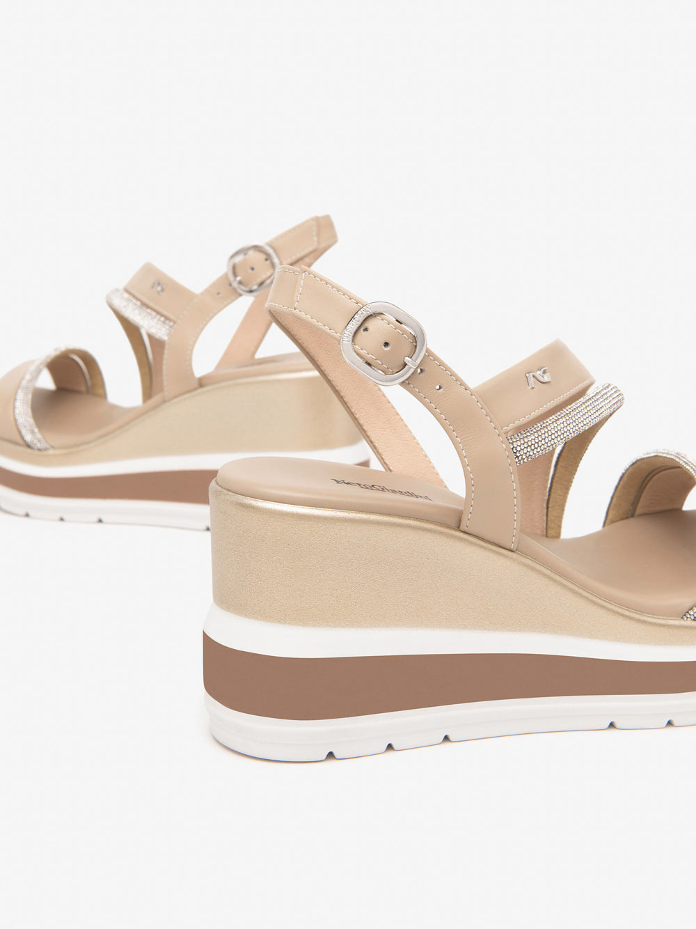 NERO GIARDINI Sandali con zeppa Donna - Bianco modello E513522D