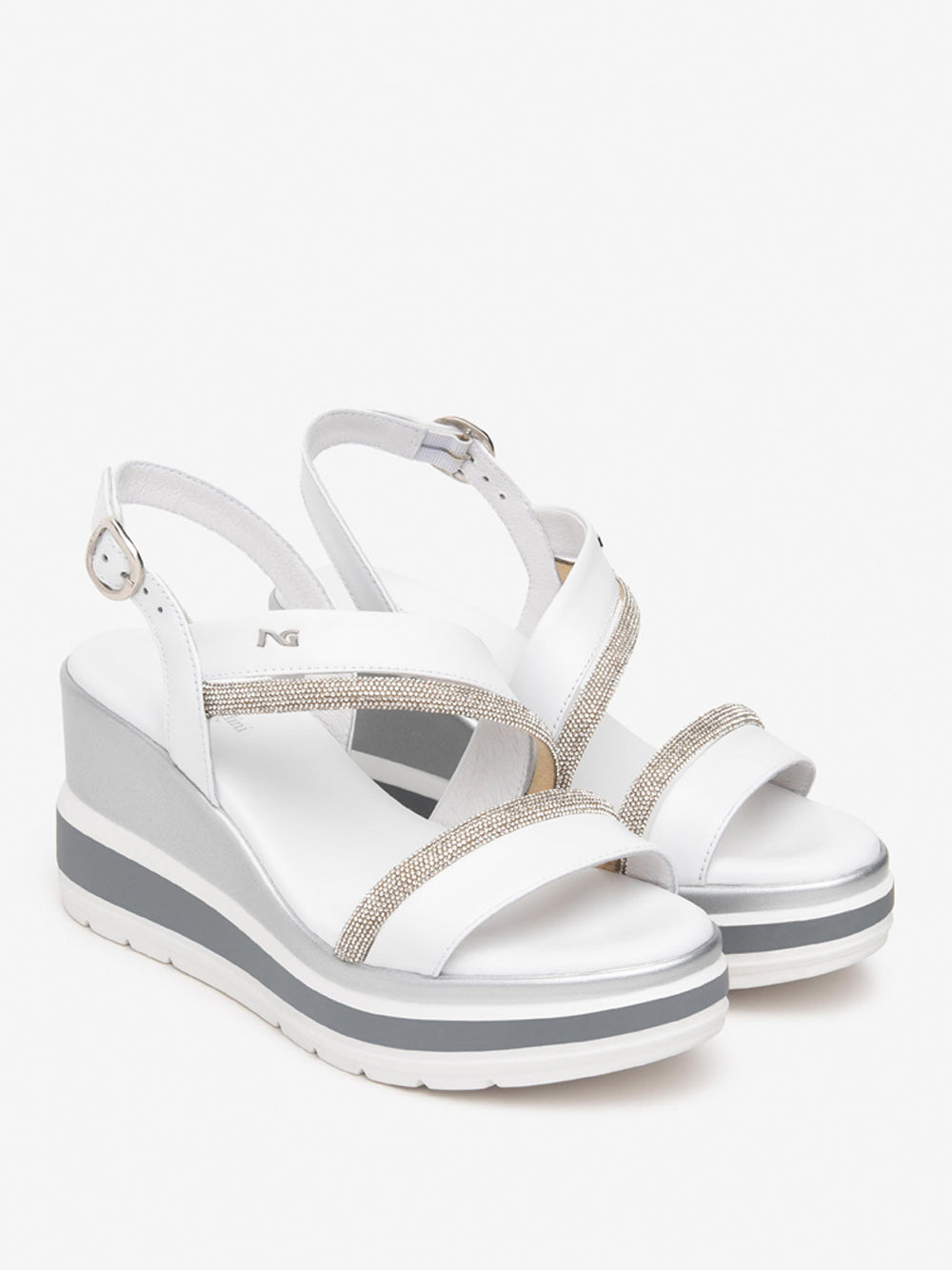 NERO GIARDINI Sandali con zeppa Donna - Bianco modello E513522D