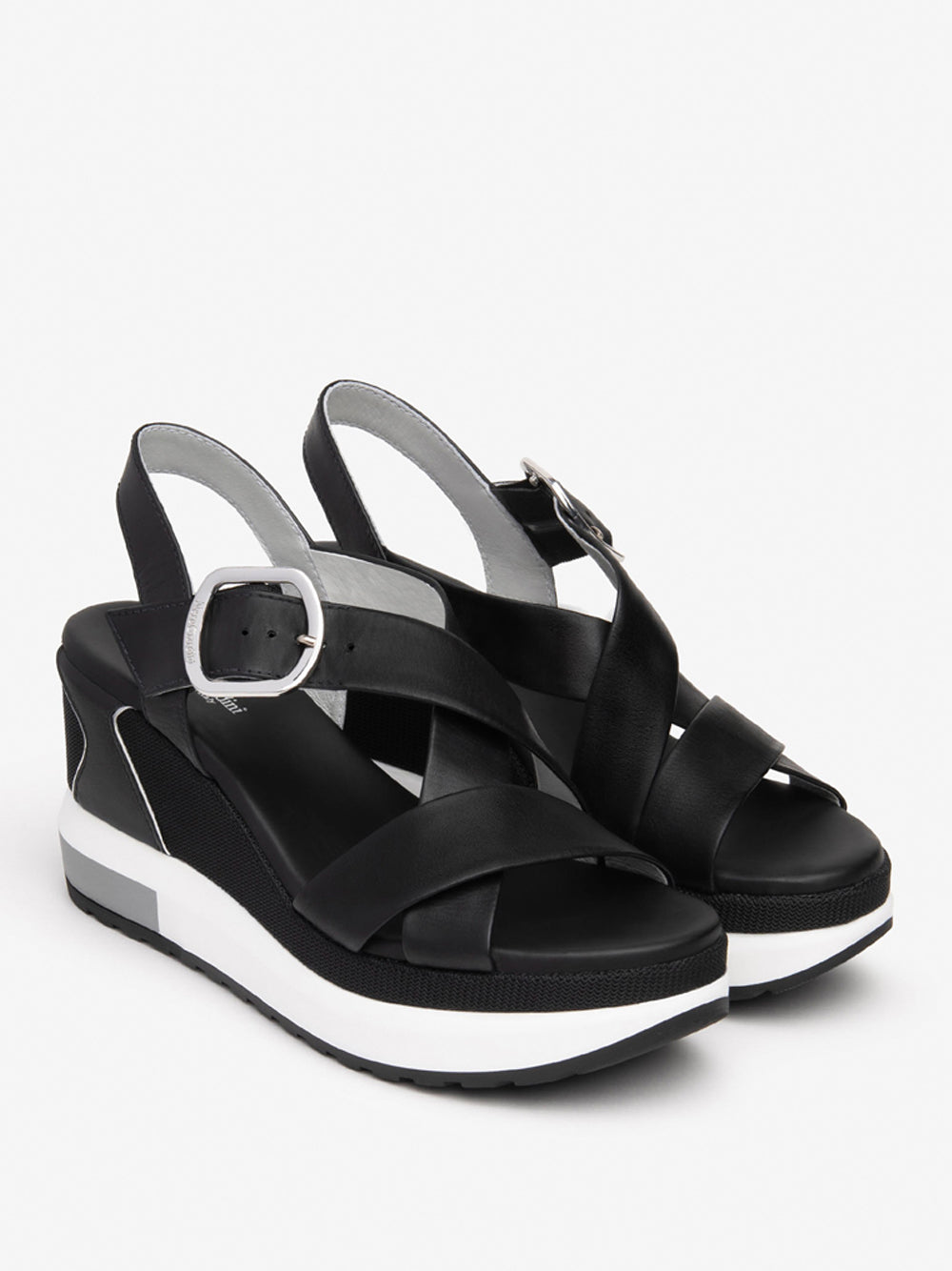 NERO GIARDINI Sandali con zeppa Donna - Nero modello E513604D