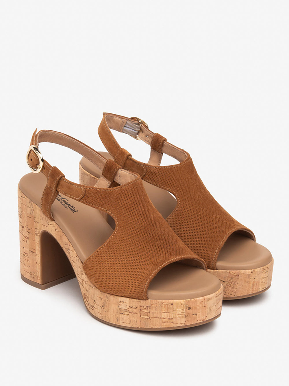 NERO GIARDINI Sandali con plateau Donna - Beige modello E513621D