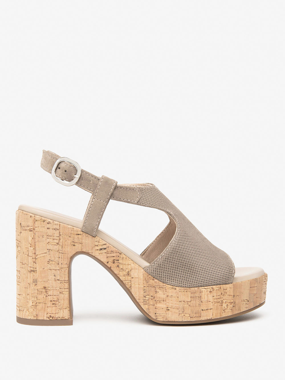 NERO GIARDINI Sandali con plateau Donna - Cuoio modello E513621D