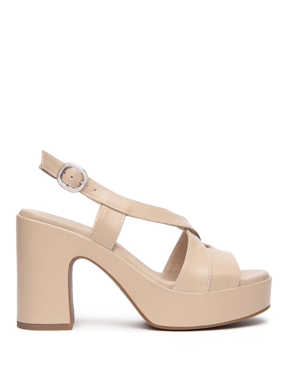 NERO GIARDINI Sandali con plateau Donna - Beige modello E513640D