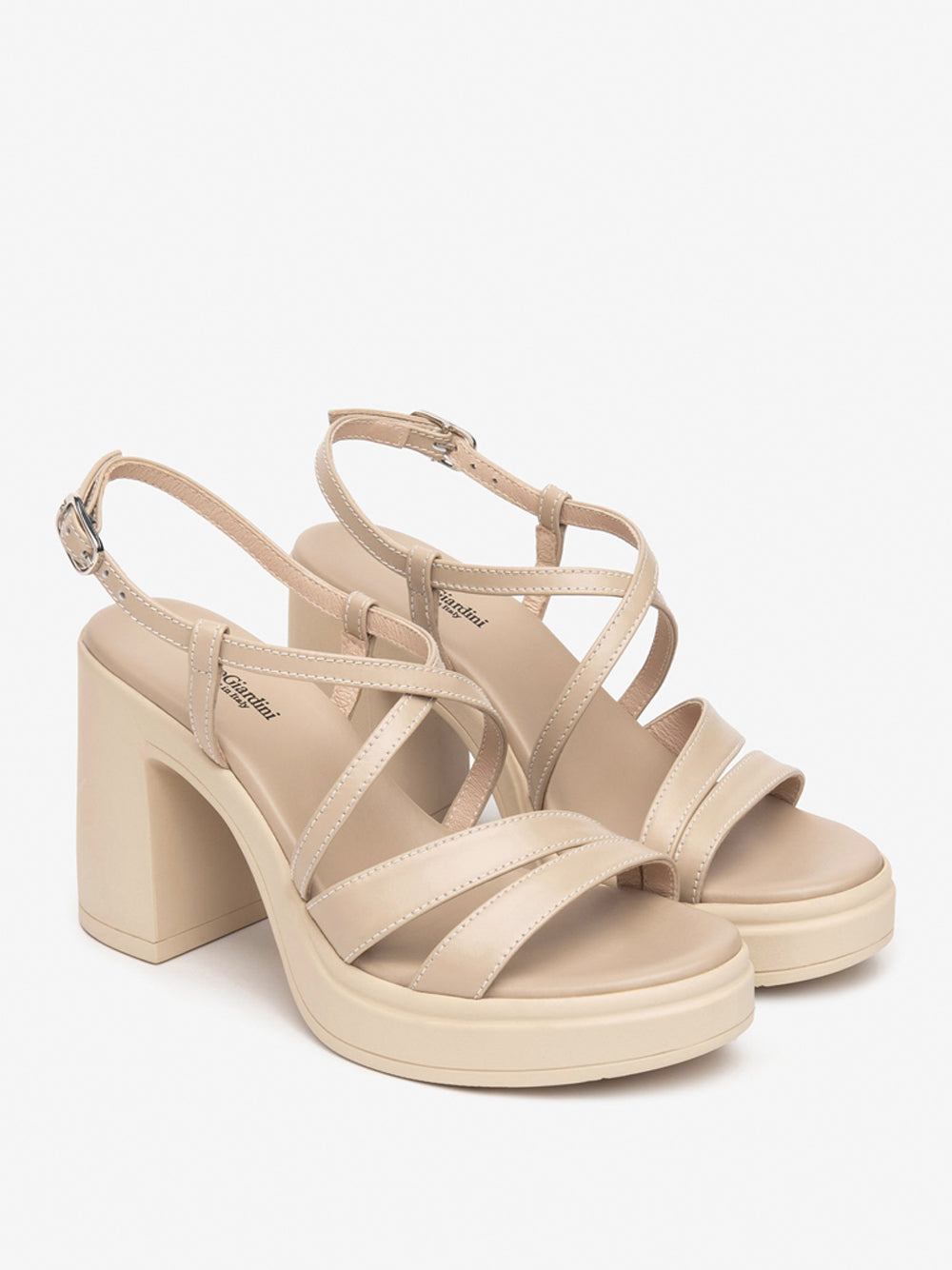 NERO GIARDINI Sandali con plateau Donna - Beige modello E513660D