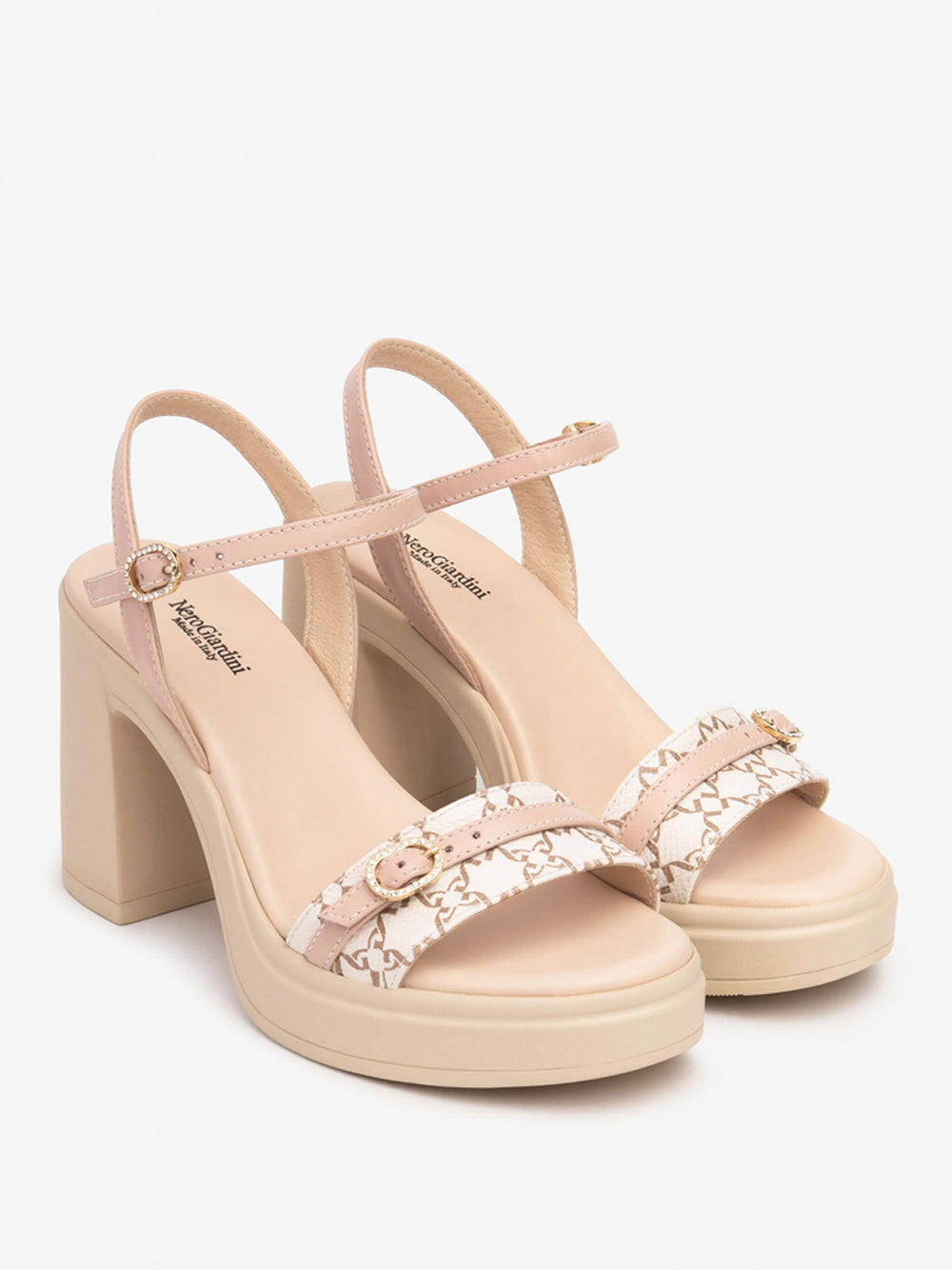 NERO GIARDINI Sandali con plateau Donna - Beige modello E513664D
