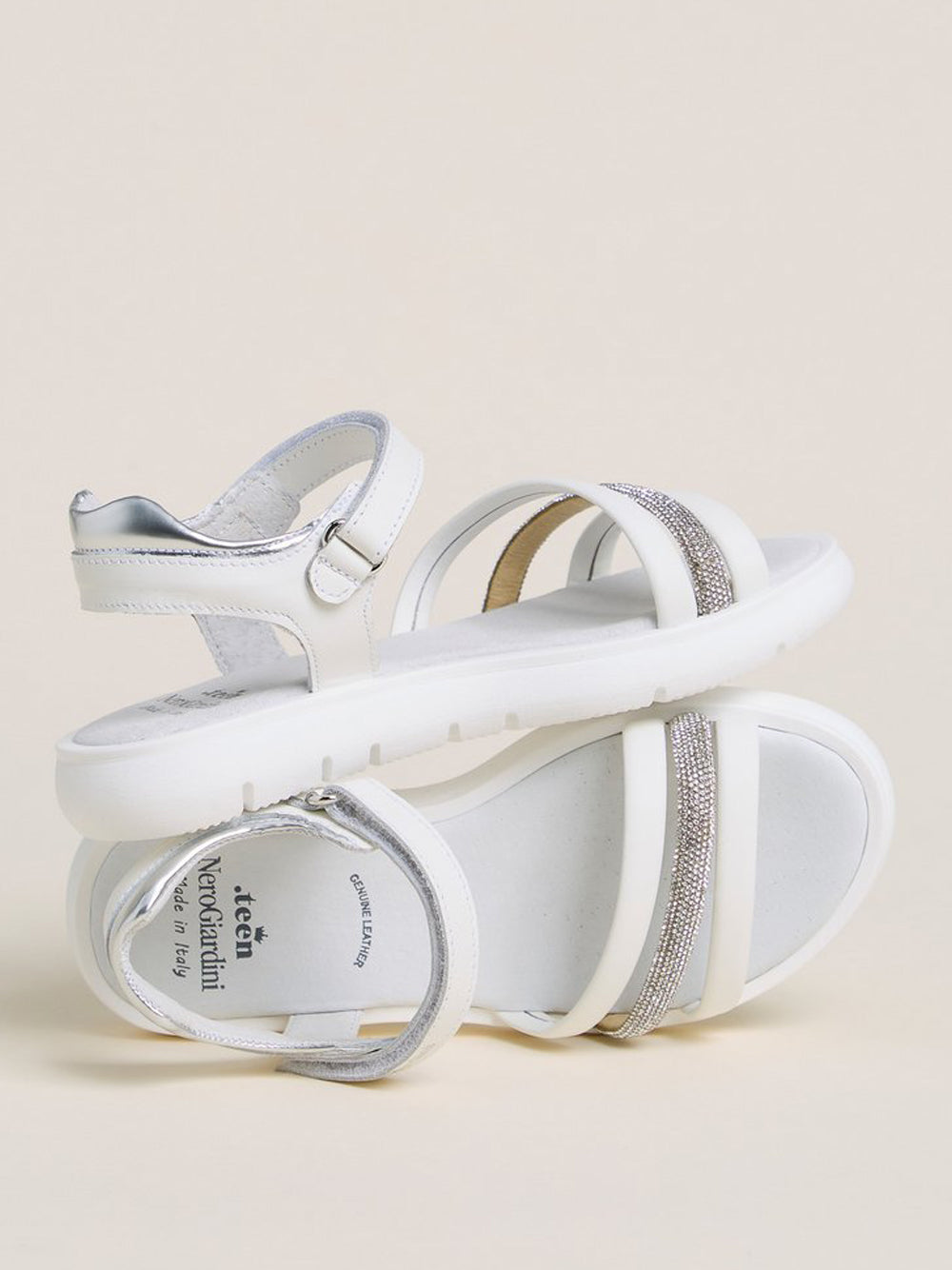 NERO GIARDINI JUNIOR Sandali Bambino - Bianco modello E533341F