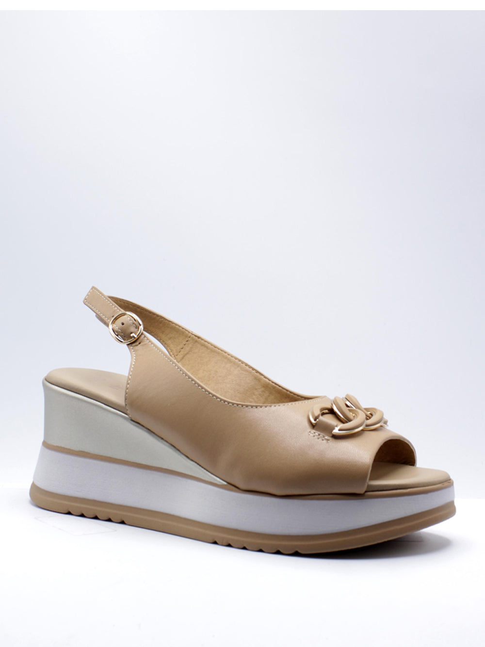 REPO Sandali con zeppa Donna - Camel modello 21243