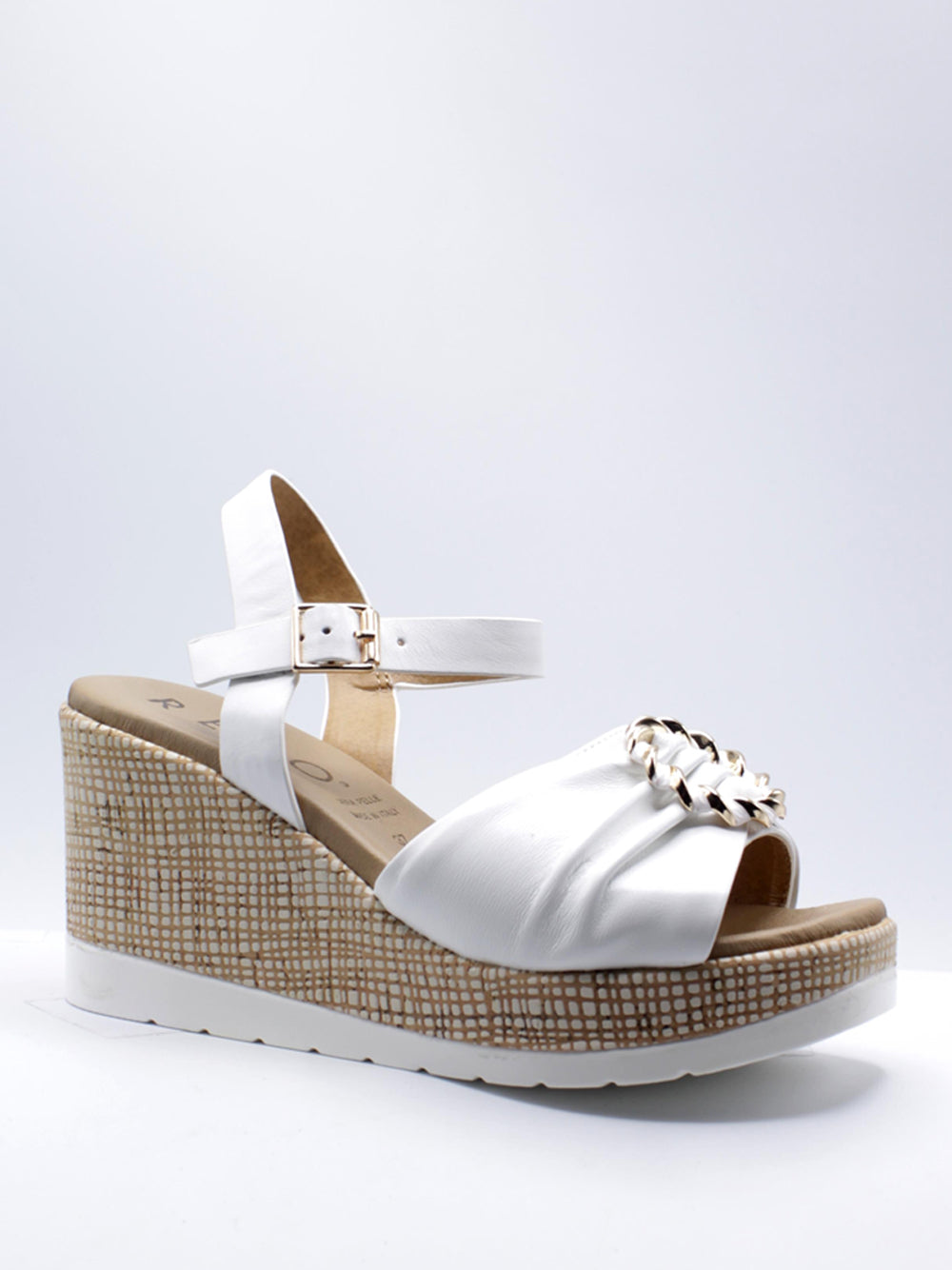 REPO Sandali con zeppa Donna - Bianco modello 51252