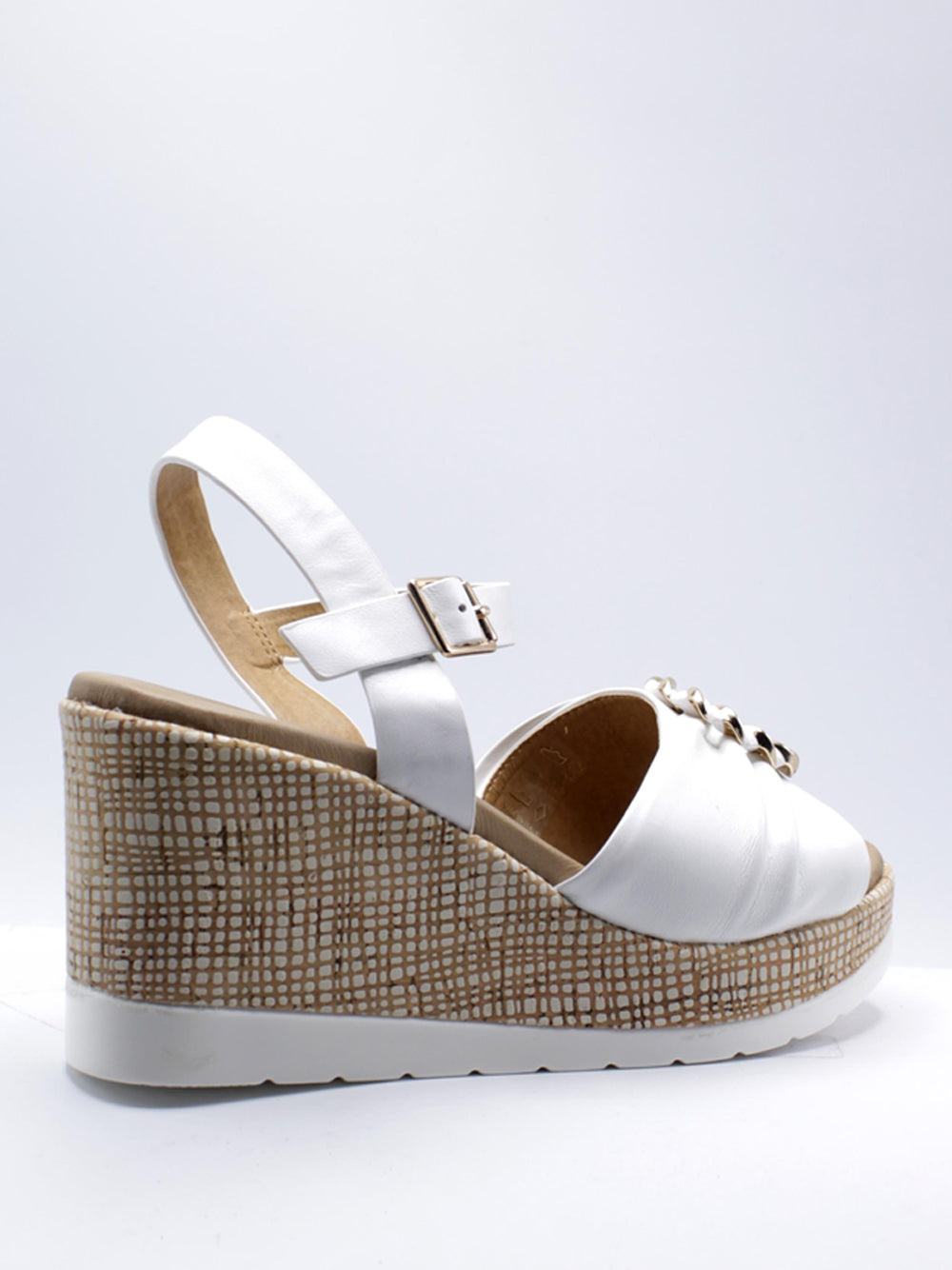 REPO Sandali con zeppa Donna - Bianco modello 51252