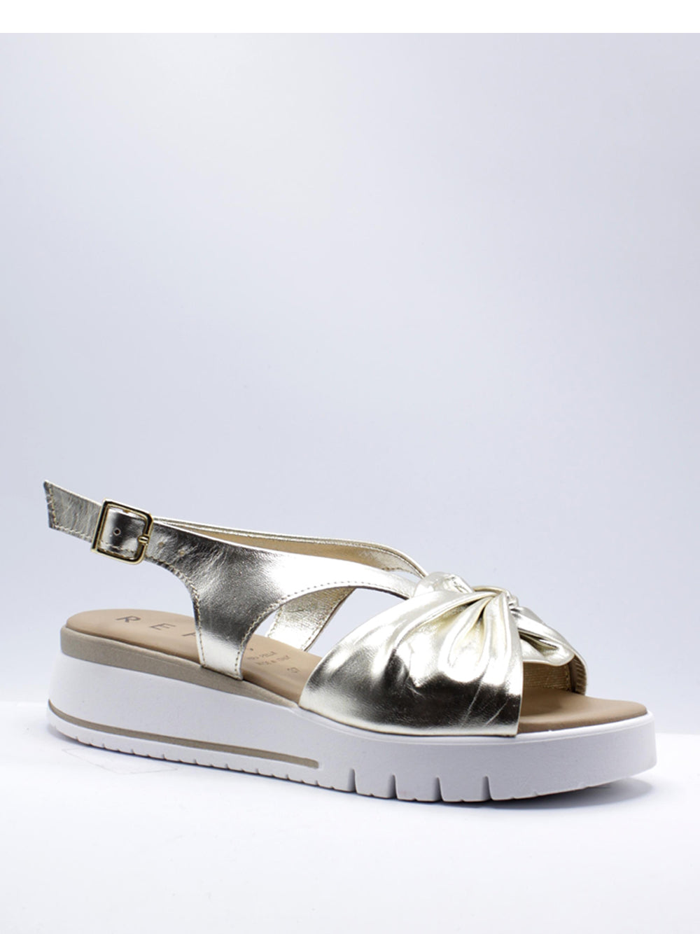 REPO Sandali con zeppa Donna - Oro modello 81256