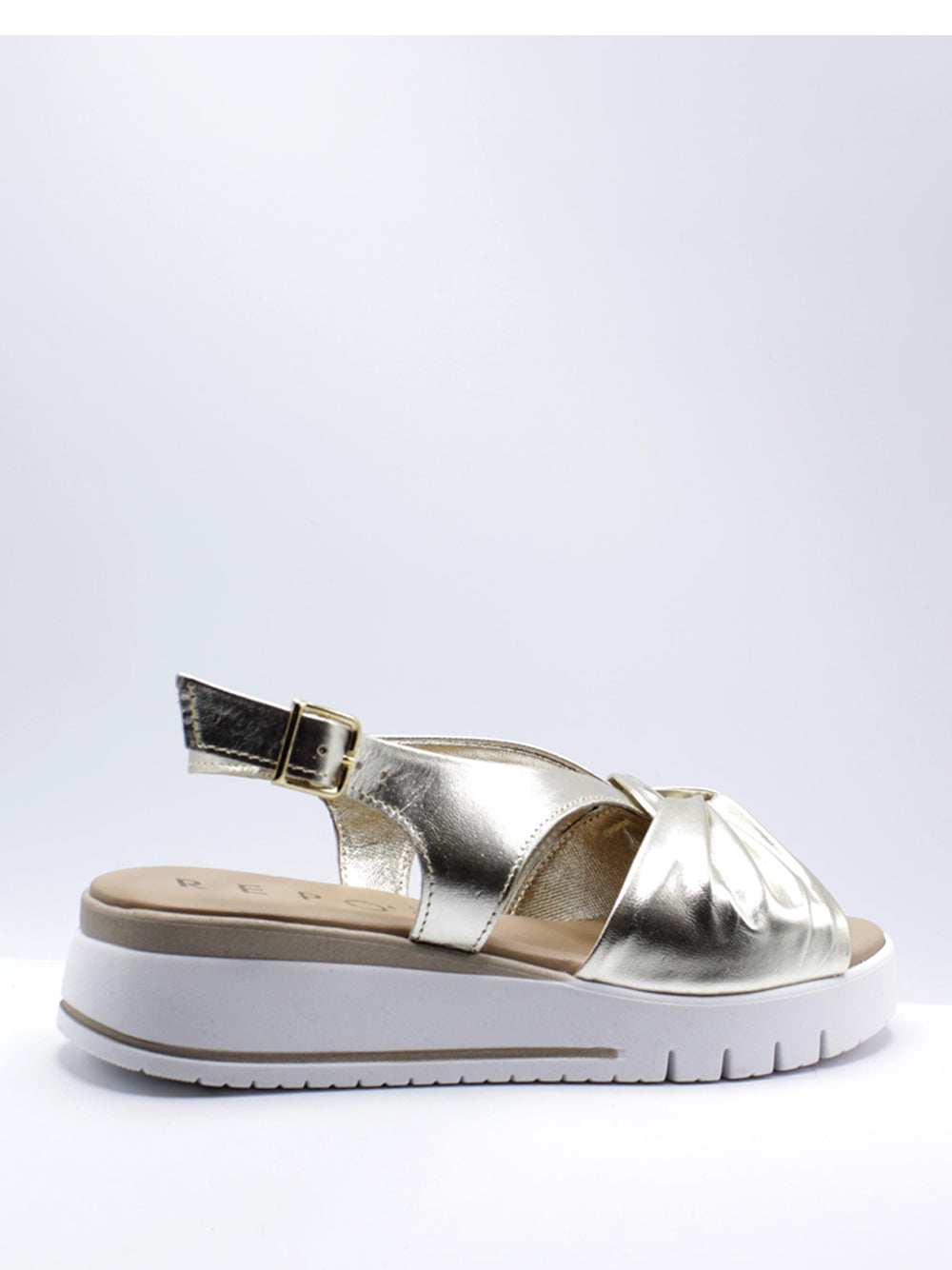 REPO Sandali con zeppa Donna - Oro modello 81256