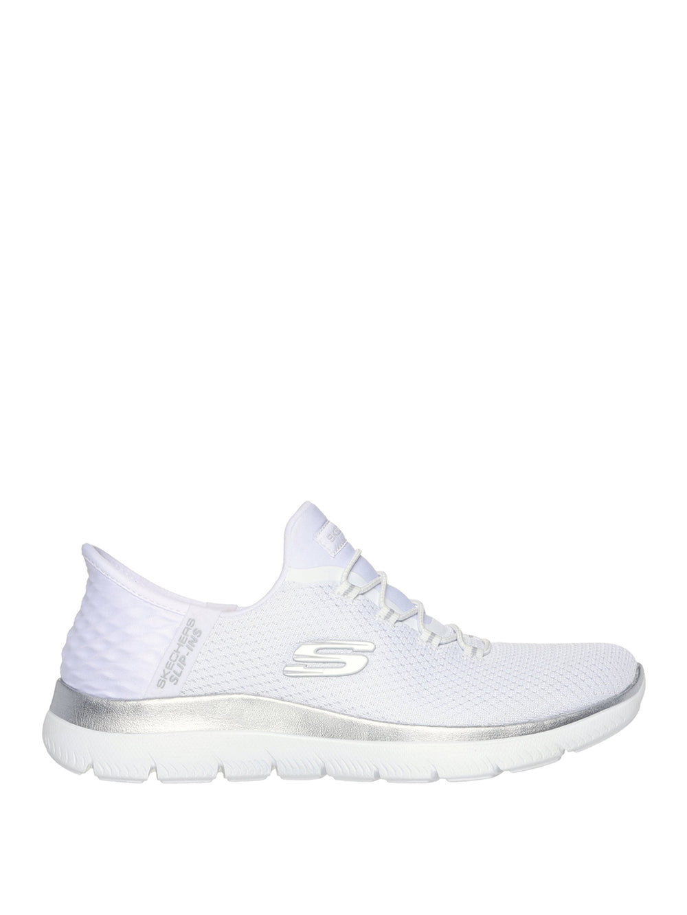 SKECHERS Sneakers slip-in Donna - Bianco modello 150123