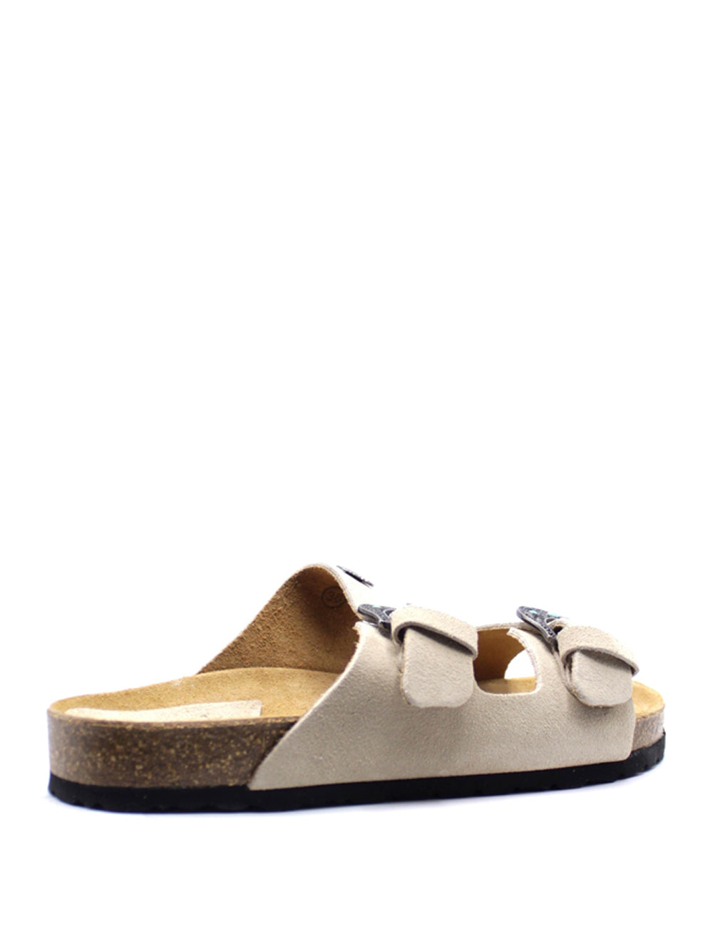 TAJI Sandali slide Donna - Beige modello BUCKLE INDY