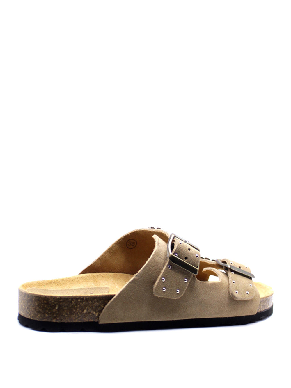 TAJI Sandali slide Donna - Taupe modello BUCKLE/159