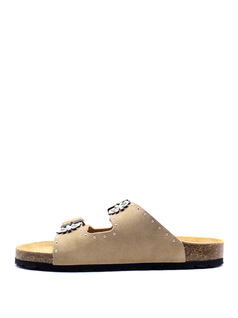 TAJI Sandali slide Donna - Taupe modello BUCKLE/159
