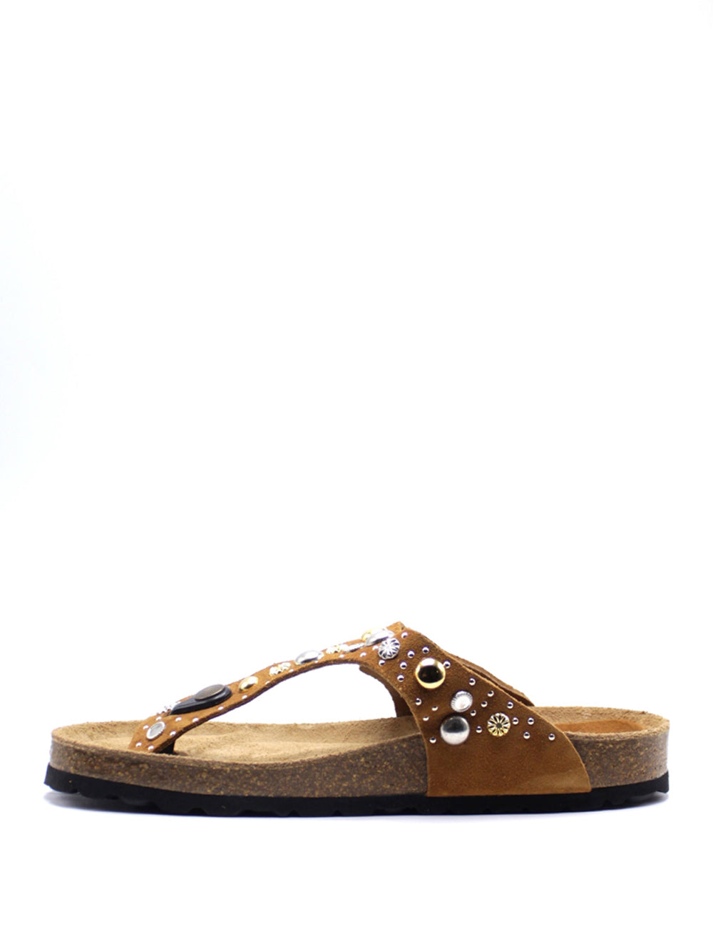 TAJI Sandali infradito Donna - Camel modello SLANE