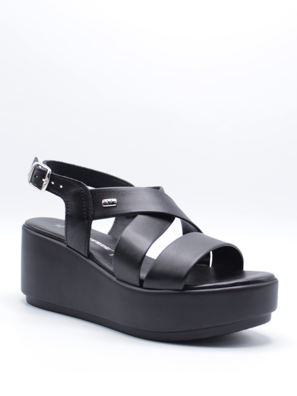 VALLEVERDE Sandali con zeppa Donna - Nero modello 24400