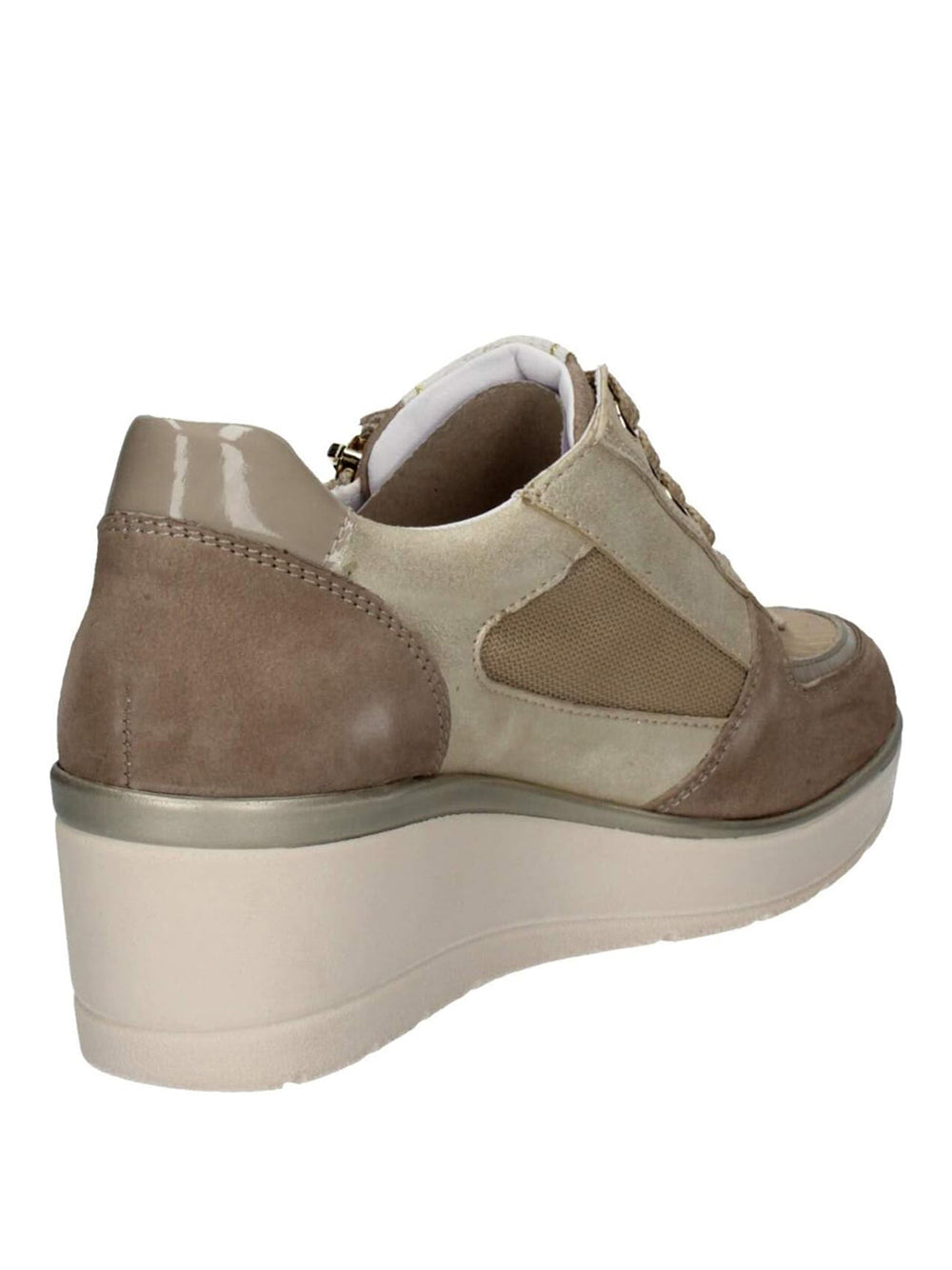 VALLEVERDE Sneakers con zeppa Donna - Beige modello 36440