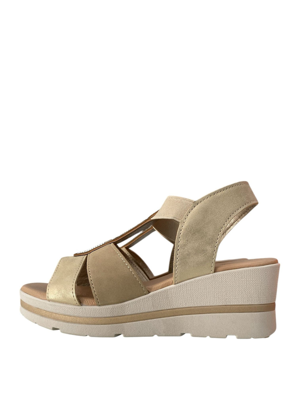 VALLEVERDE Sandali con zeppa Donna - Platino modello 55581