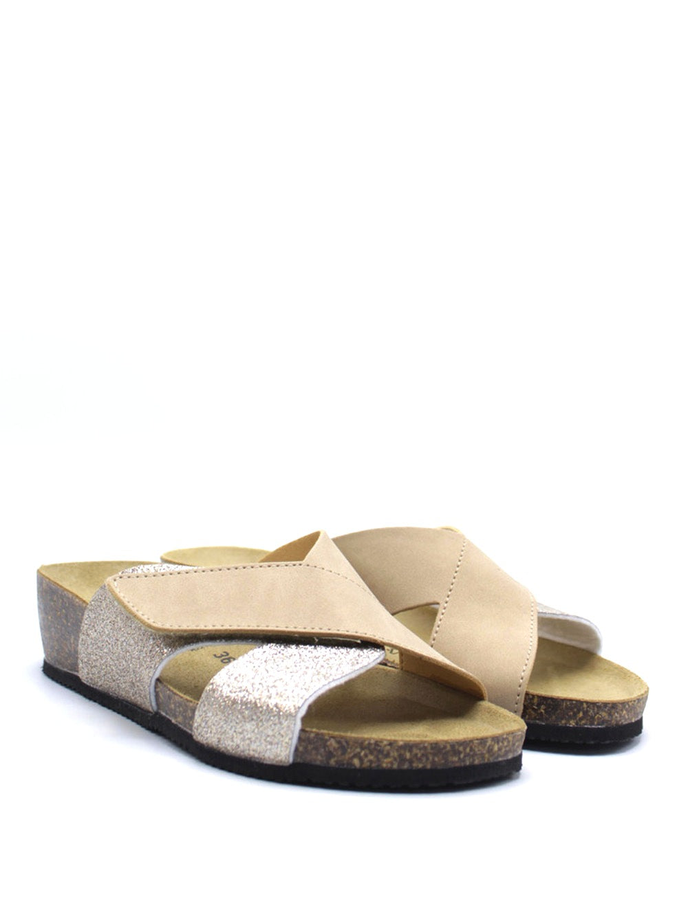 VALLEVERDE Sandali con zeppa Donna - Sabbia modello VG1299