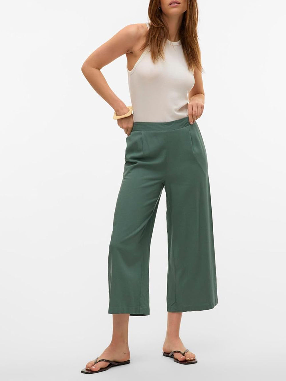 VERO MODA Pantalone Donna - Verde modello 10321626
