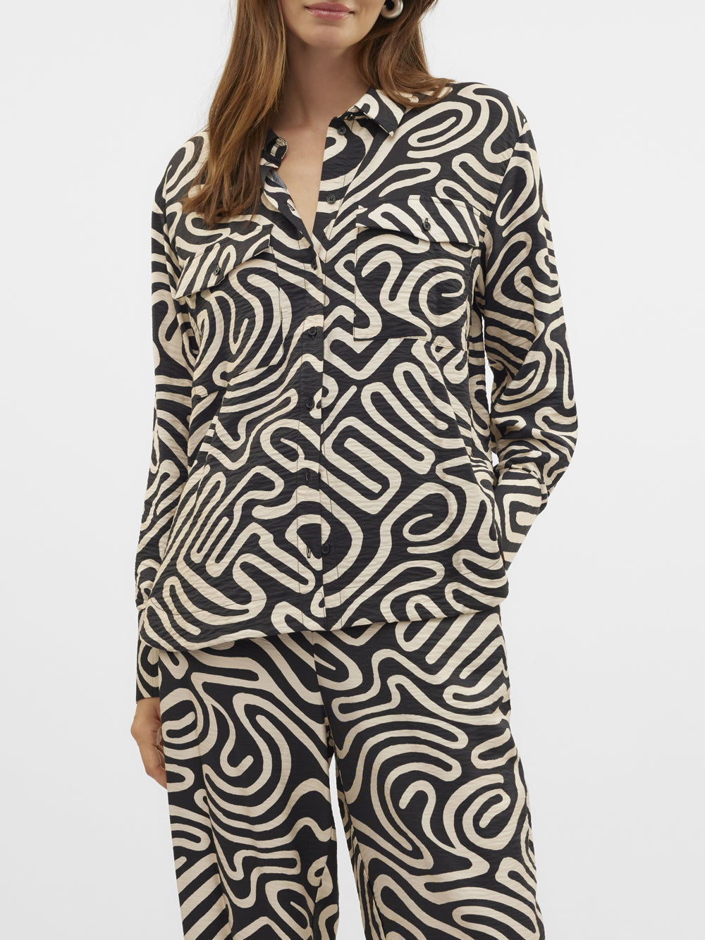 VERO MODA Camicia Donna - Nero modello 10323265
