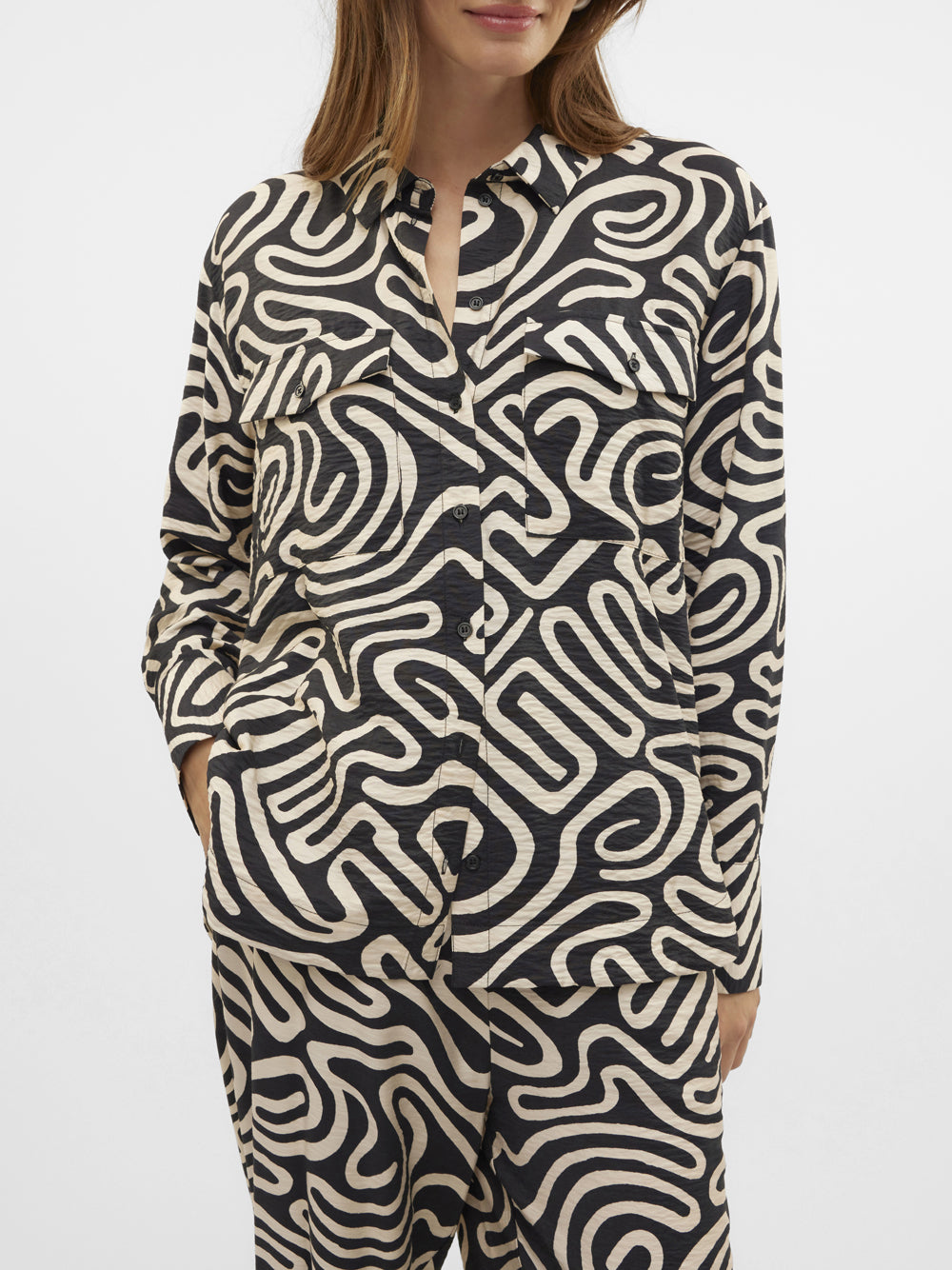 VERO MODA Camicia Donna - Nero modello 10323265