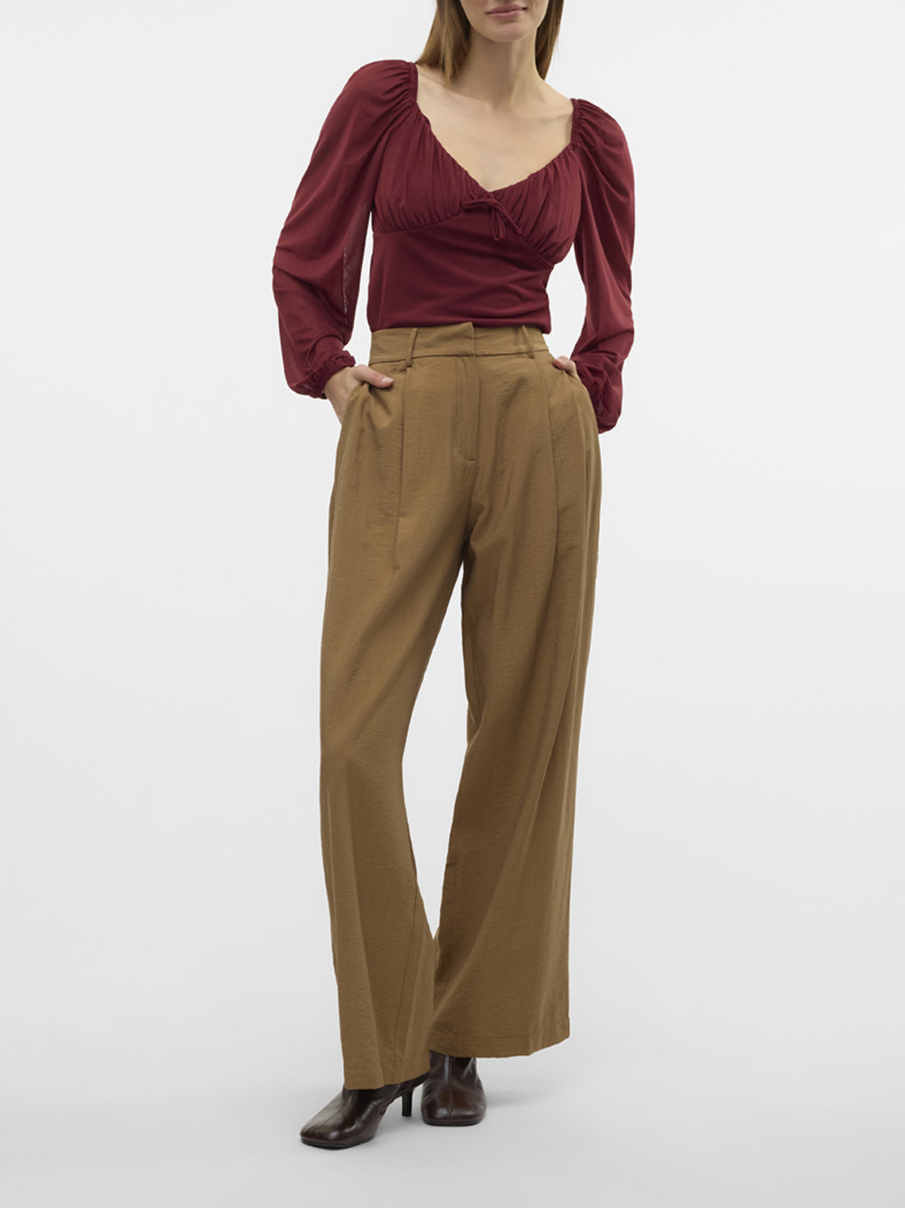 VERO MODA Pantalone Donna - Marrone modello 10326813