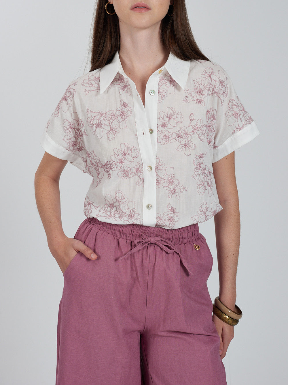 YES ZEE Camicia Donna - Bianco modello C206EK00