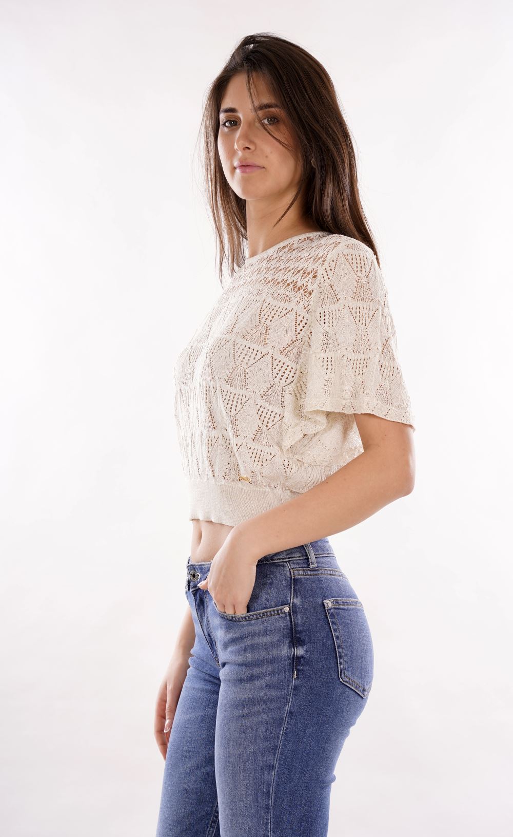 YES ZEE Maglia Donna - Ecru modello M228IG00