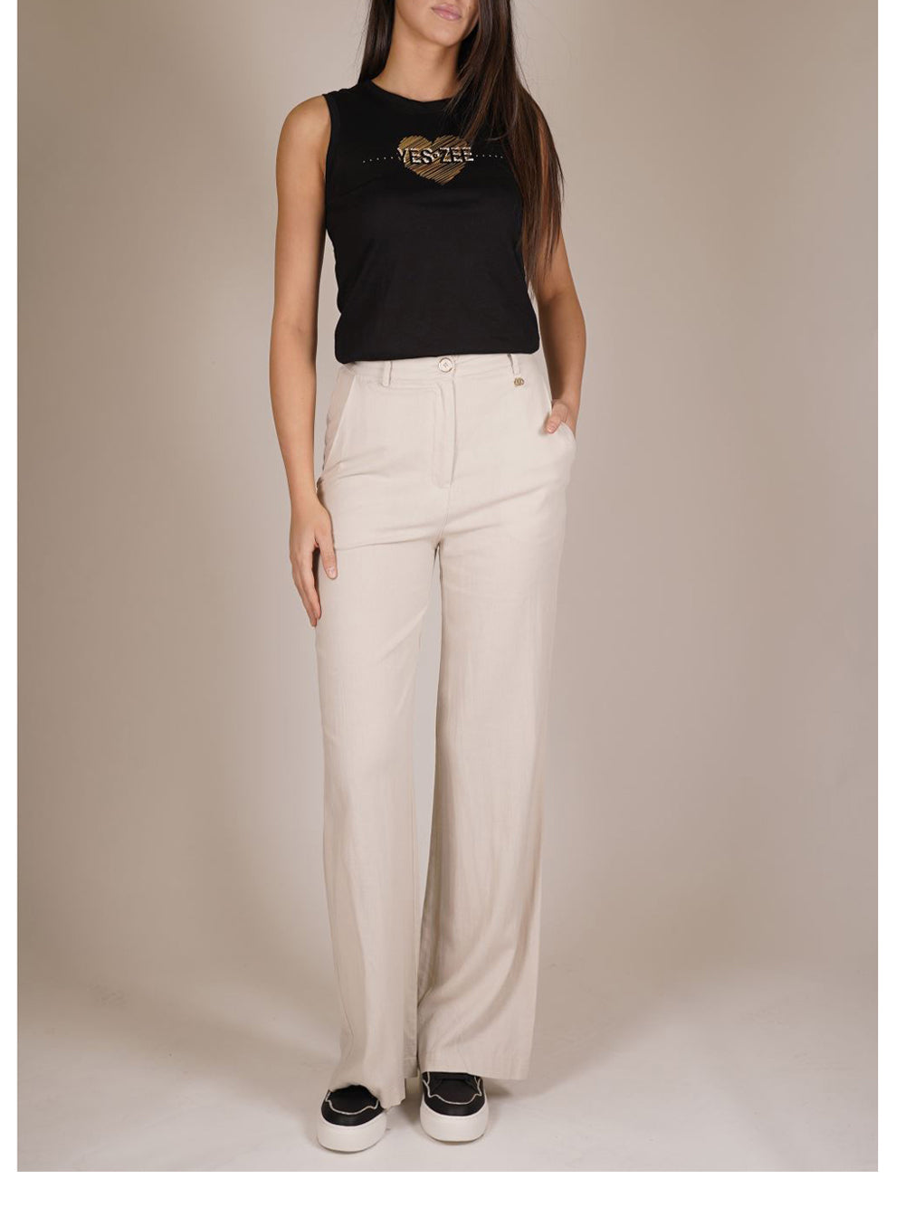 YES ZEE Pantalone Donna - Beige modello P347V600