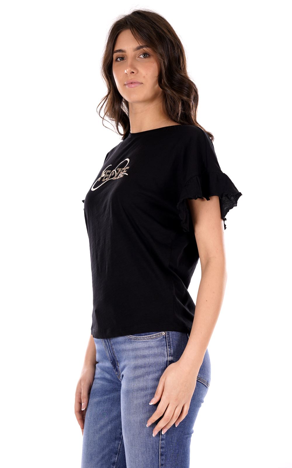 YES ZEE T-shirt Donna - Nero modello T203TL00