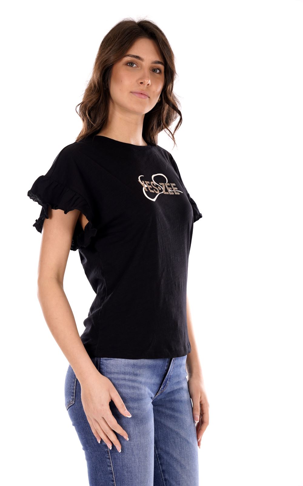 YES ZEE T-shirt Donna - Nero modello T203TL00
