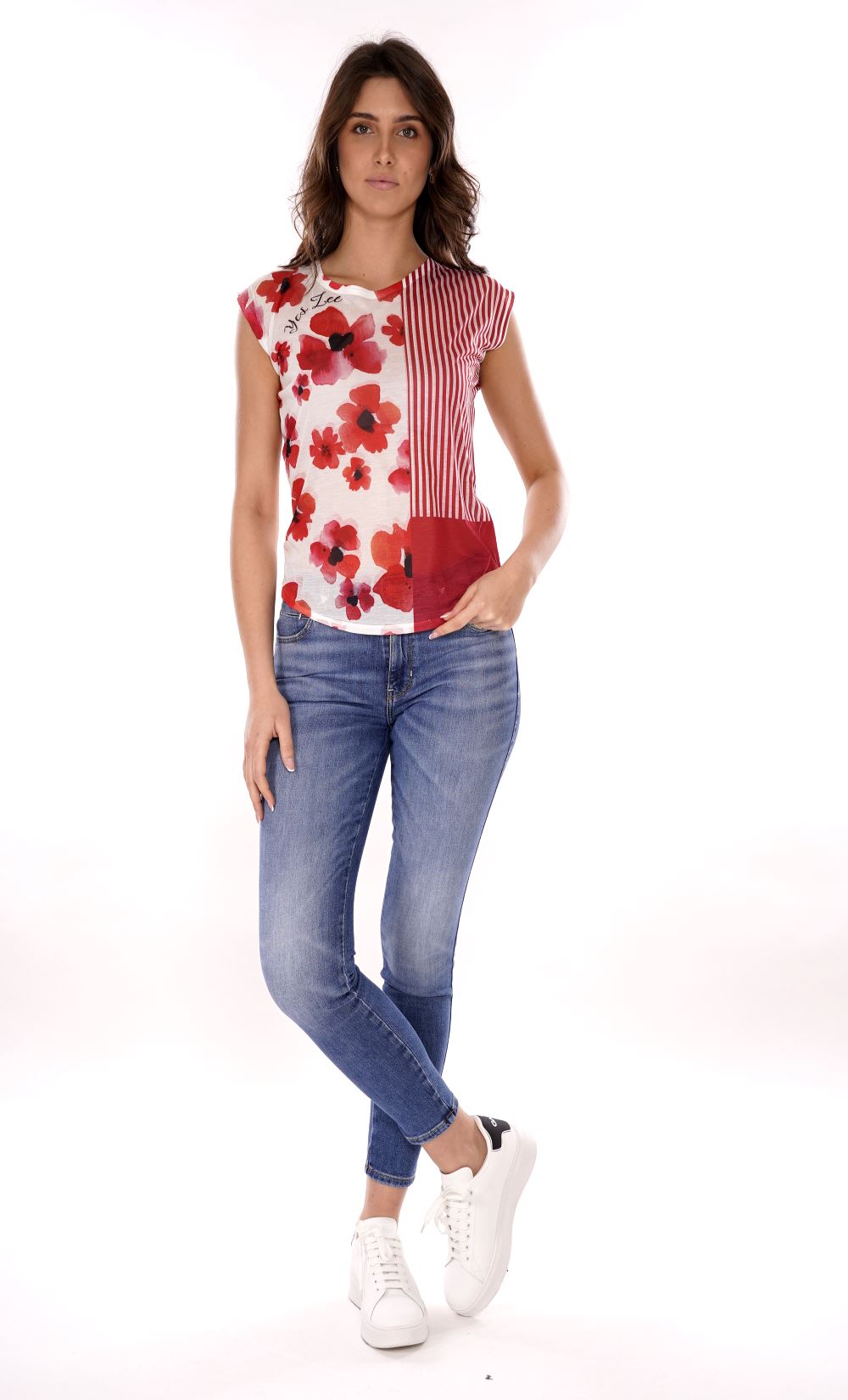 YES ZEE T-shirt Donna - Rosso modello T235Y104