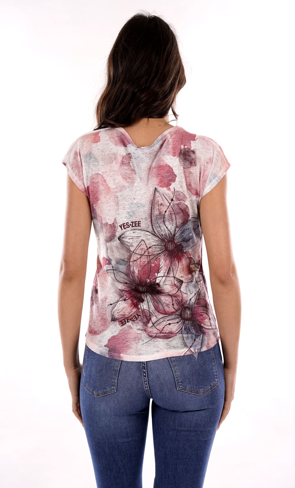YES ZEE T-shirt Donna - Rosa modello T243Y302