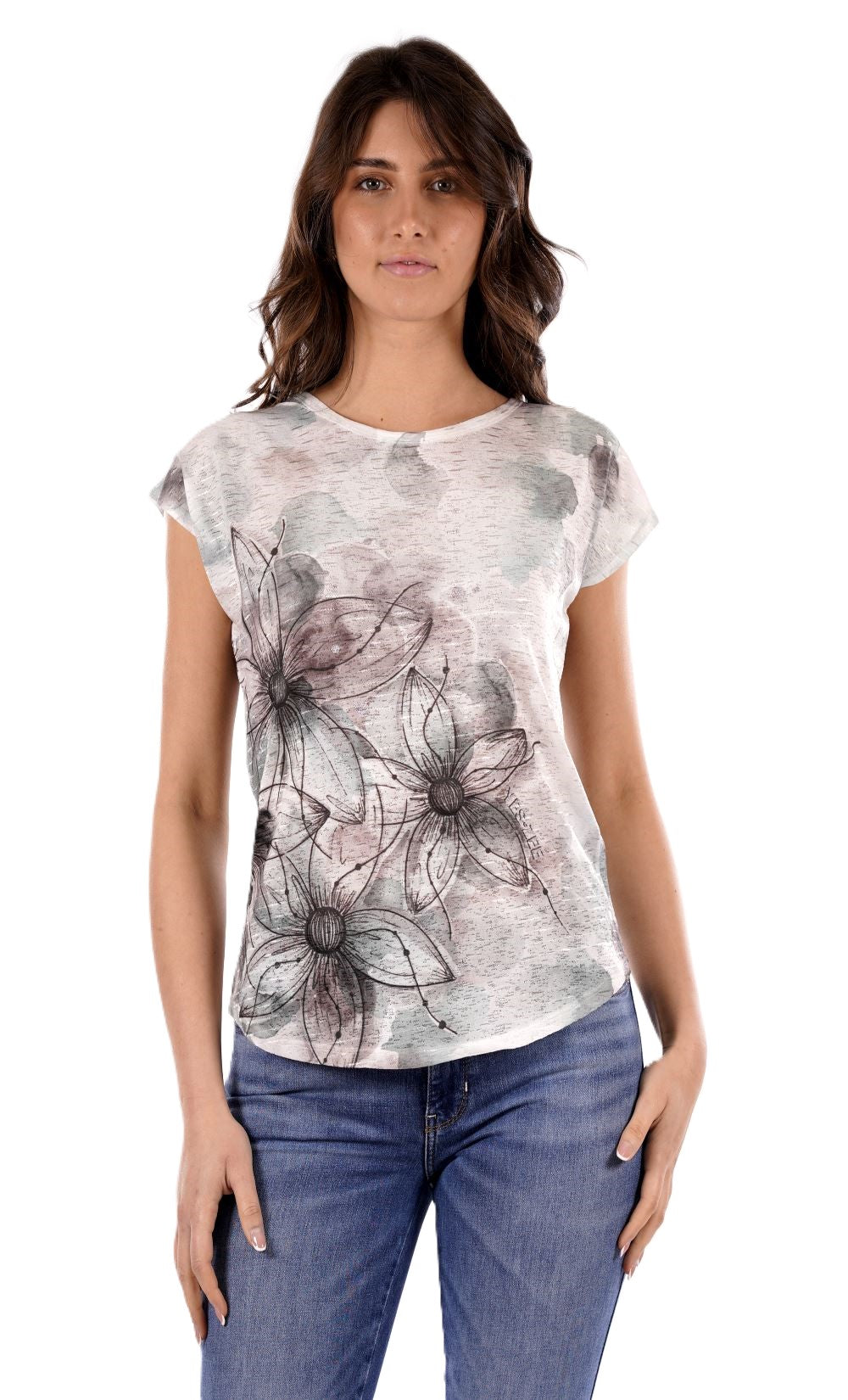 YES ZEE T-shirt Donna - Verde modello T243Y302