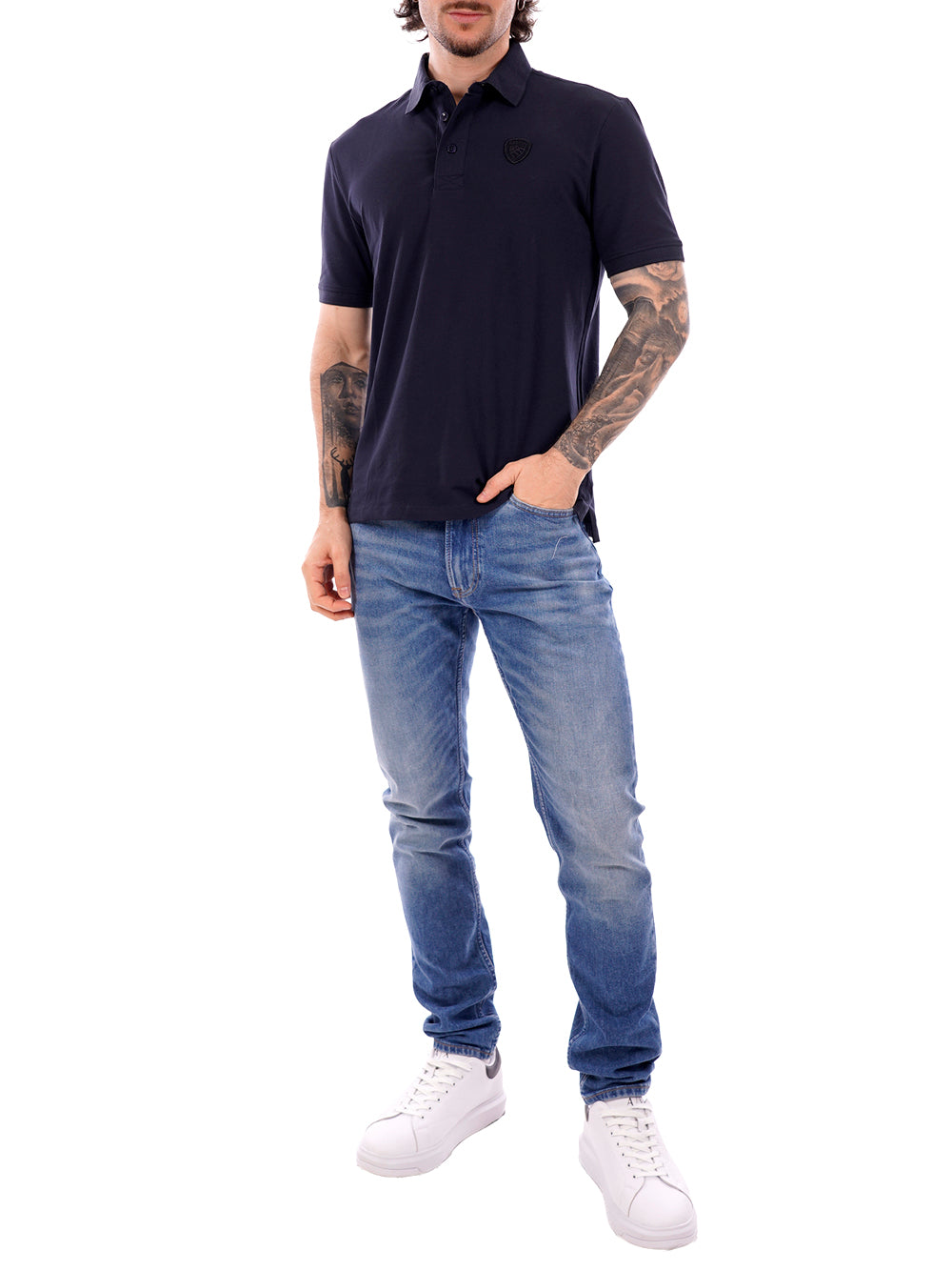 BLAUER Polo Uomo - Blu modello 26SBLUT02298