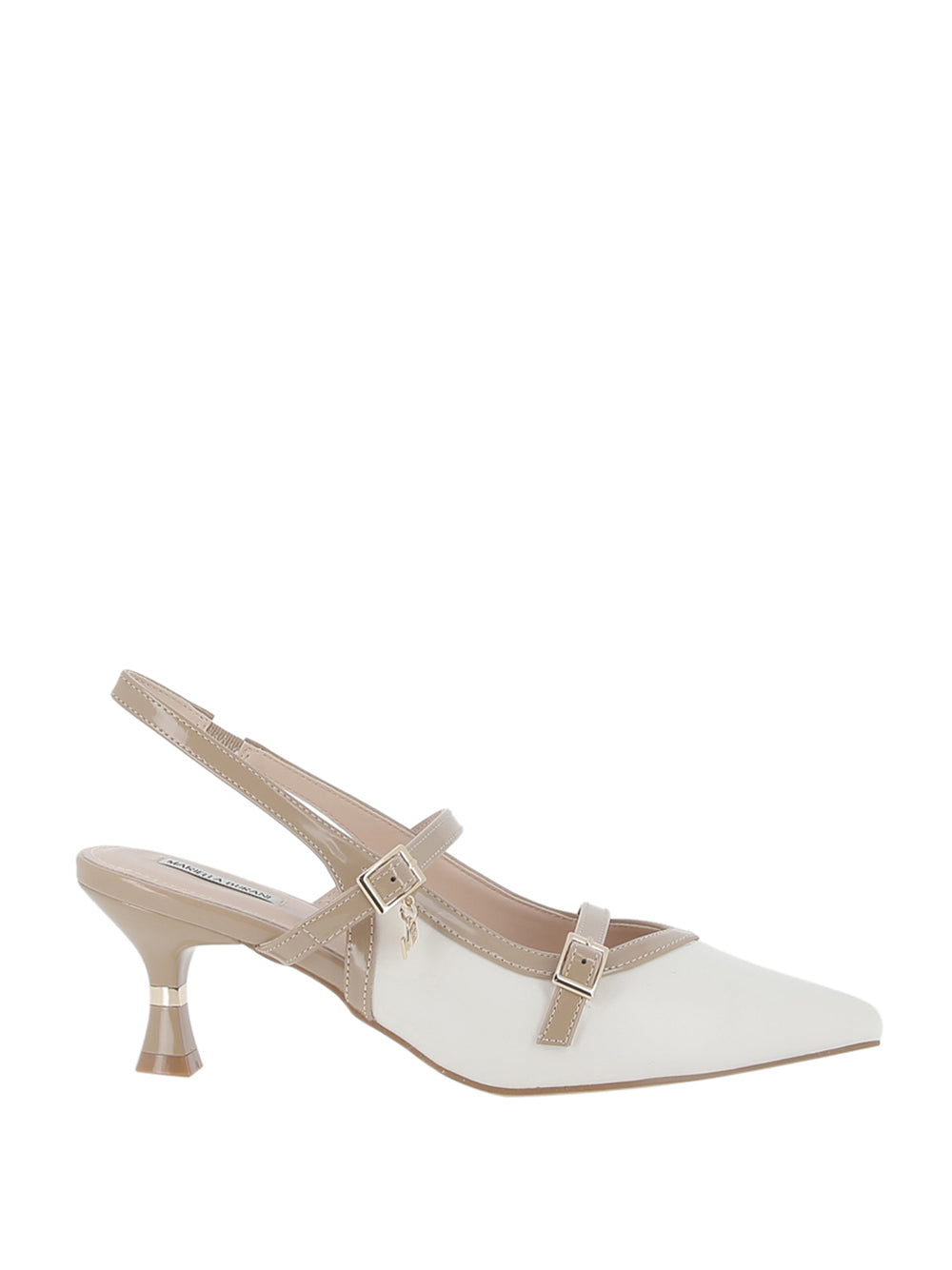 BURANI Decollete sling back Donna - Bianco modello 51852