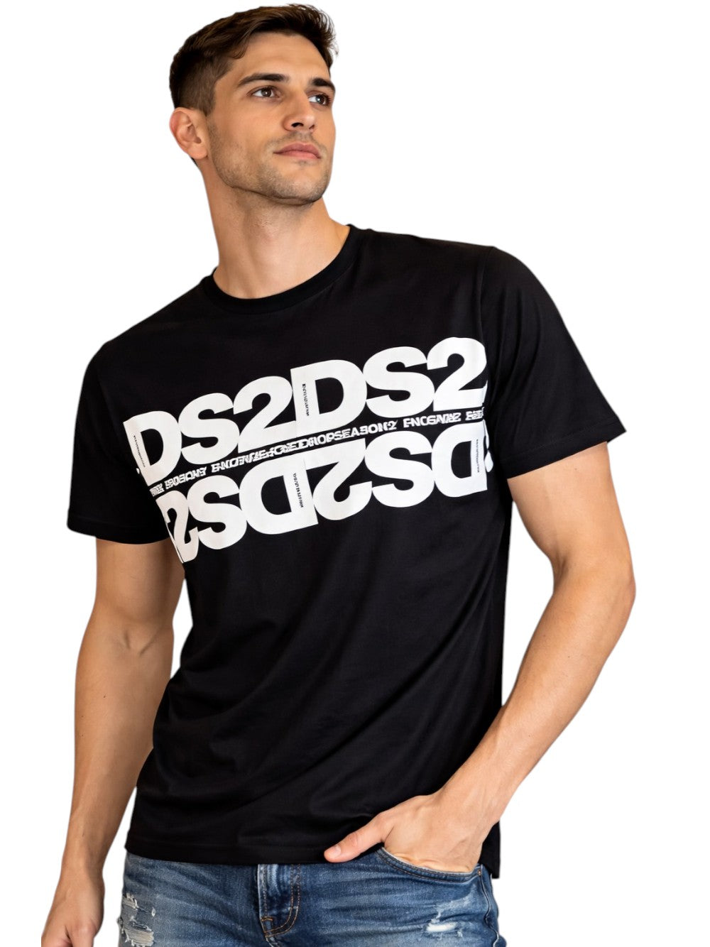 DROP SEASON 2 T-shirt Uomo - Nero modello SS26257