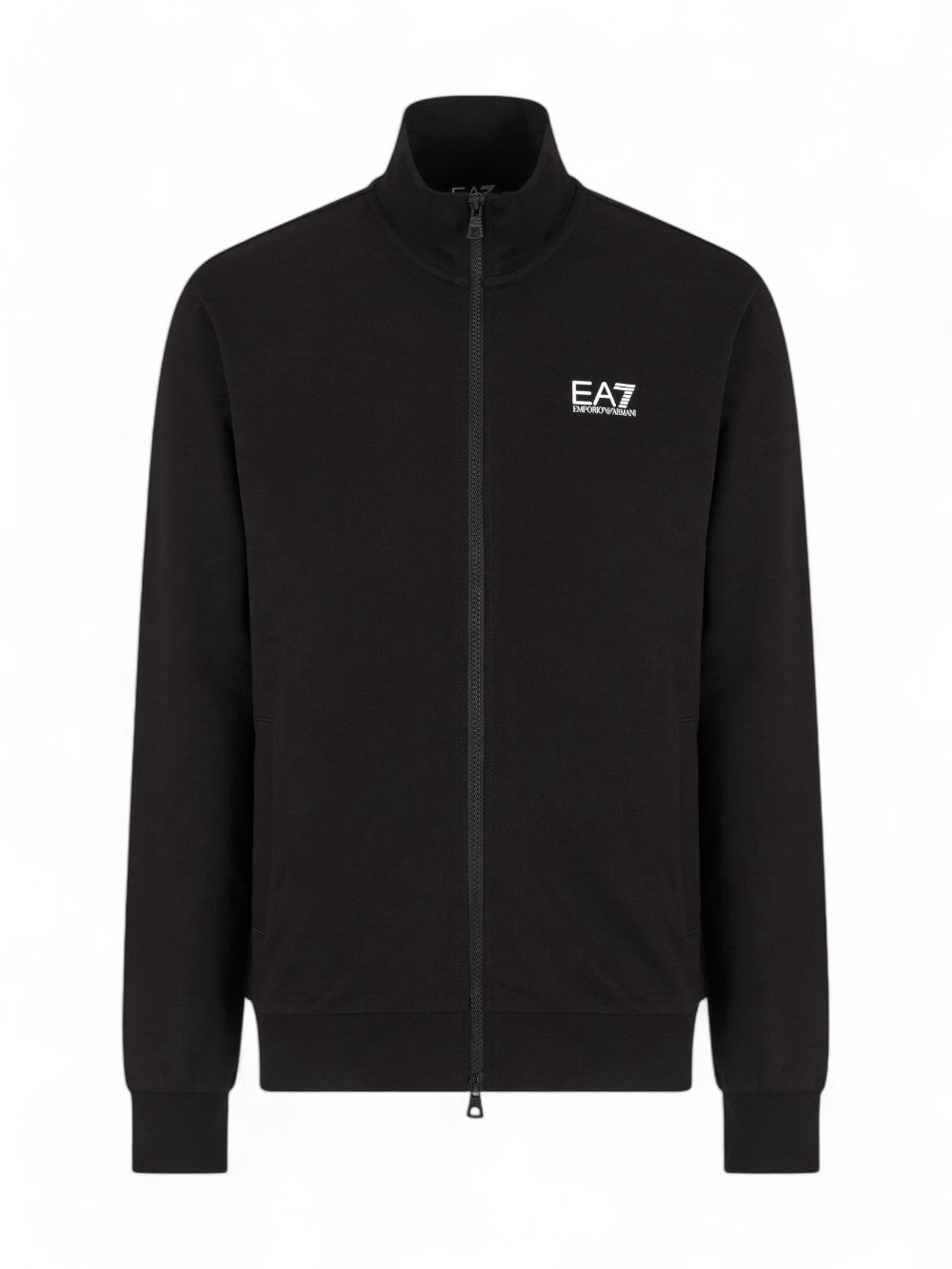 EA7 Felpa con zip Uomo - Nero modello 8NPM31PJVRZ