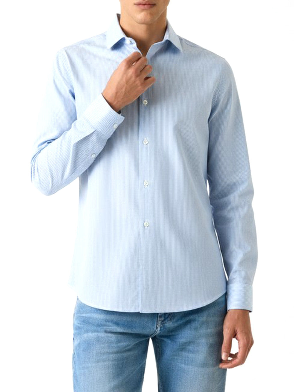 GUESS Camicia Uomo - Blu modello M6RH76WK072