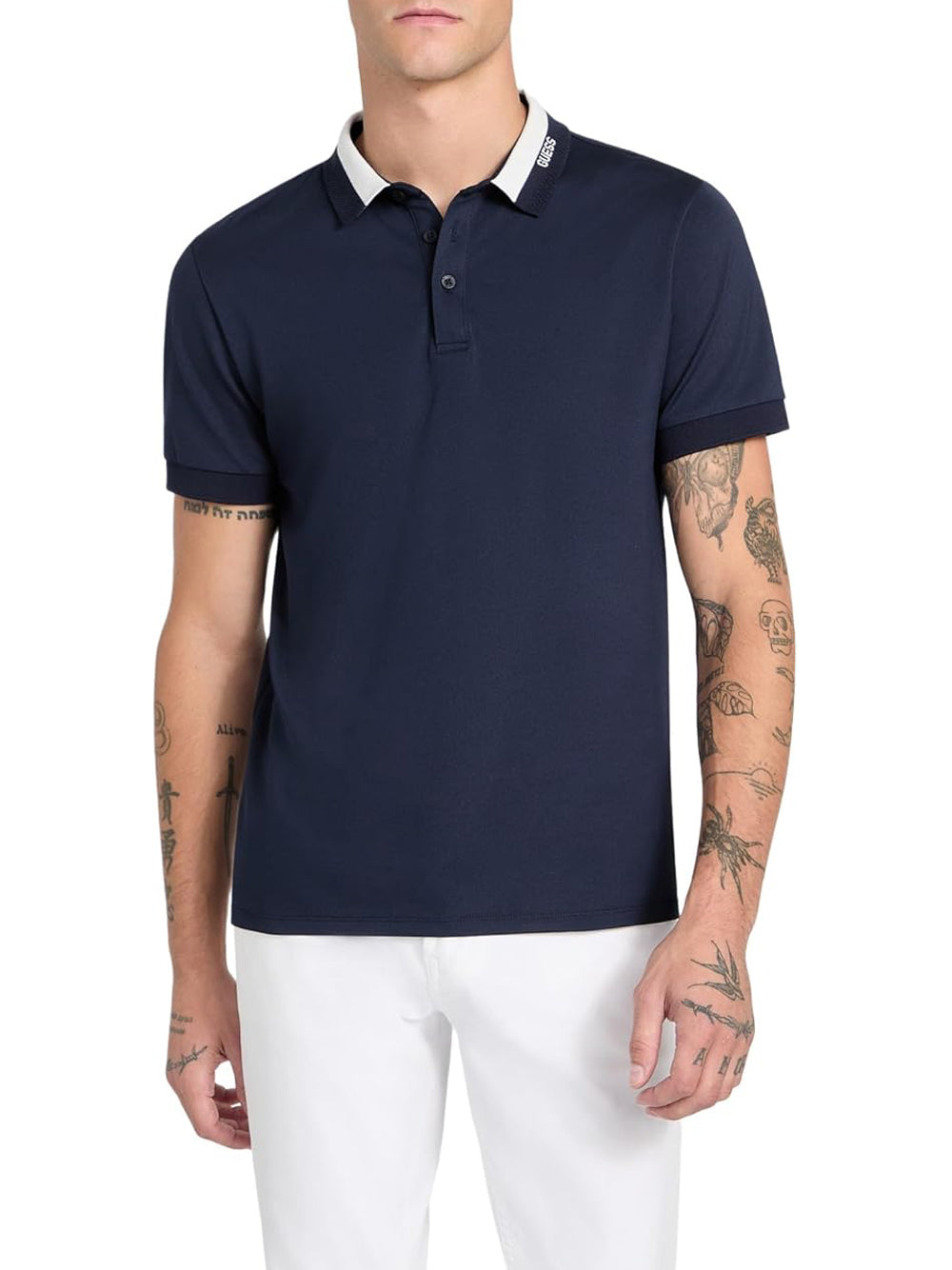 GUESS Polo Uomo - Blu modello M6RP47KARS2