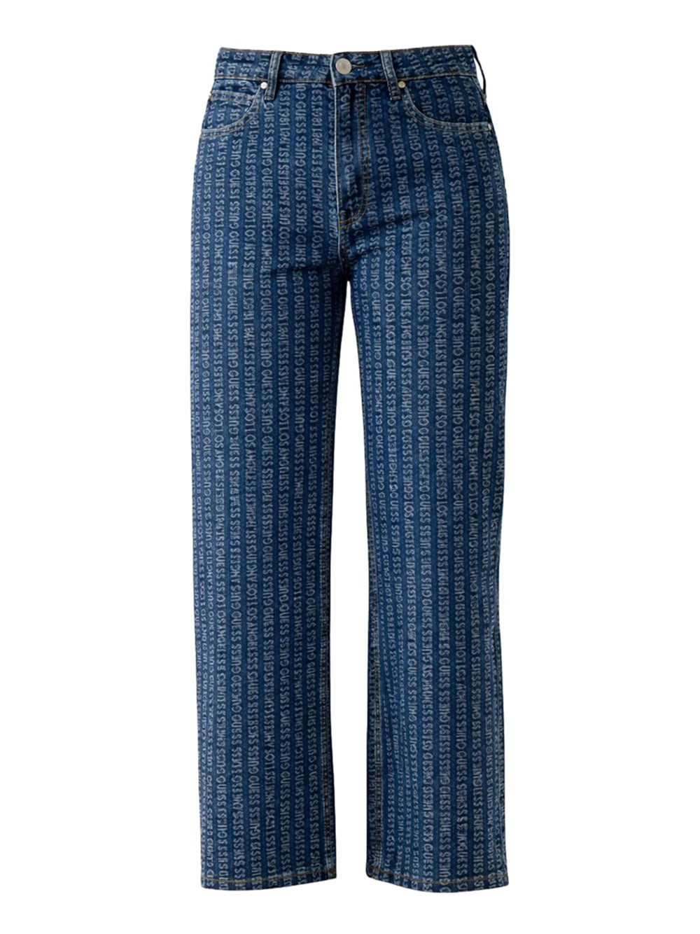 GUESS Pantalone Wide Leg Fit Donna - Blu modello W6RA1AD6851