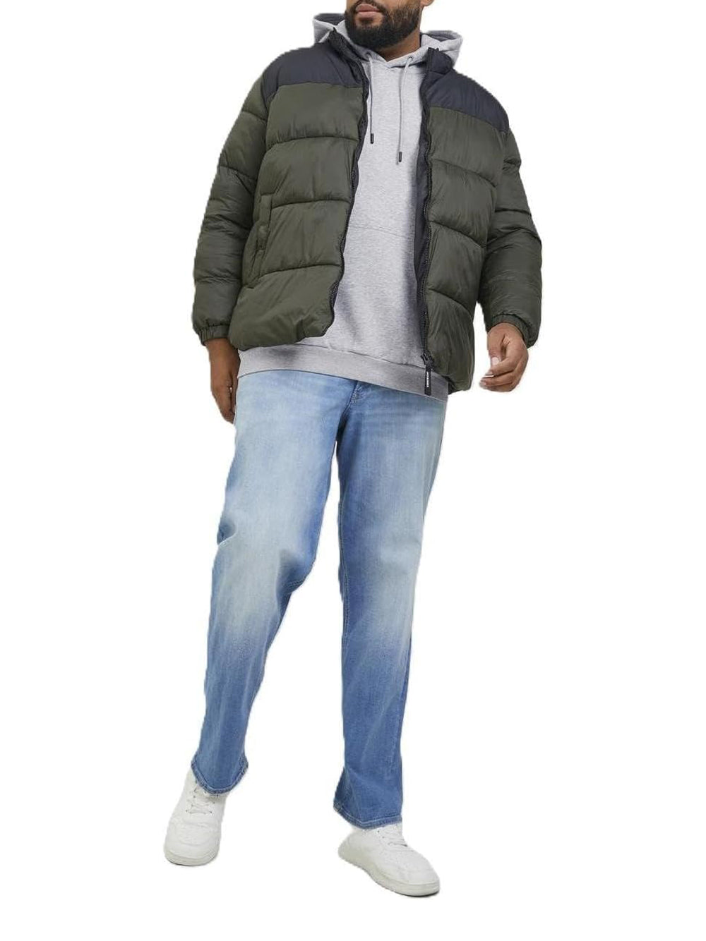 JACK&JONES Felpa Uomo - Grigio modello 12249340