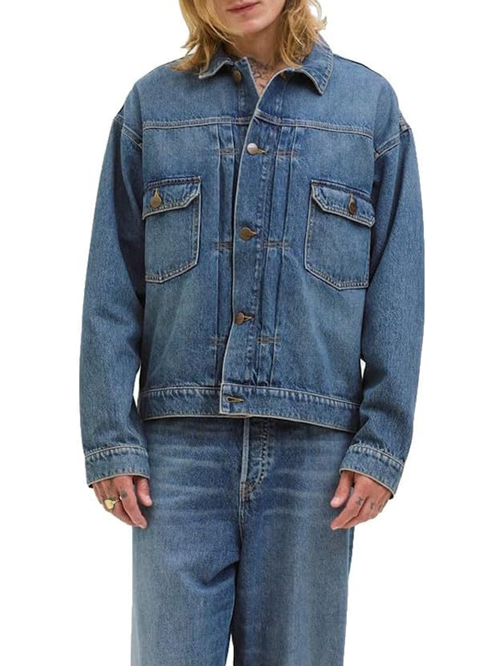 JACK&JONES Giubbino Uomo - Jeans modello 12283761