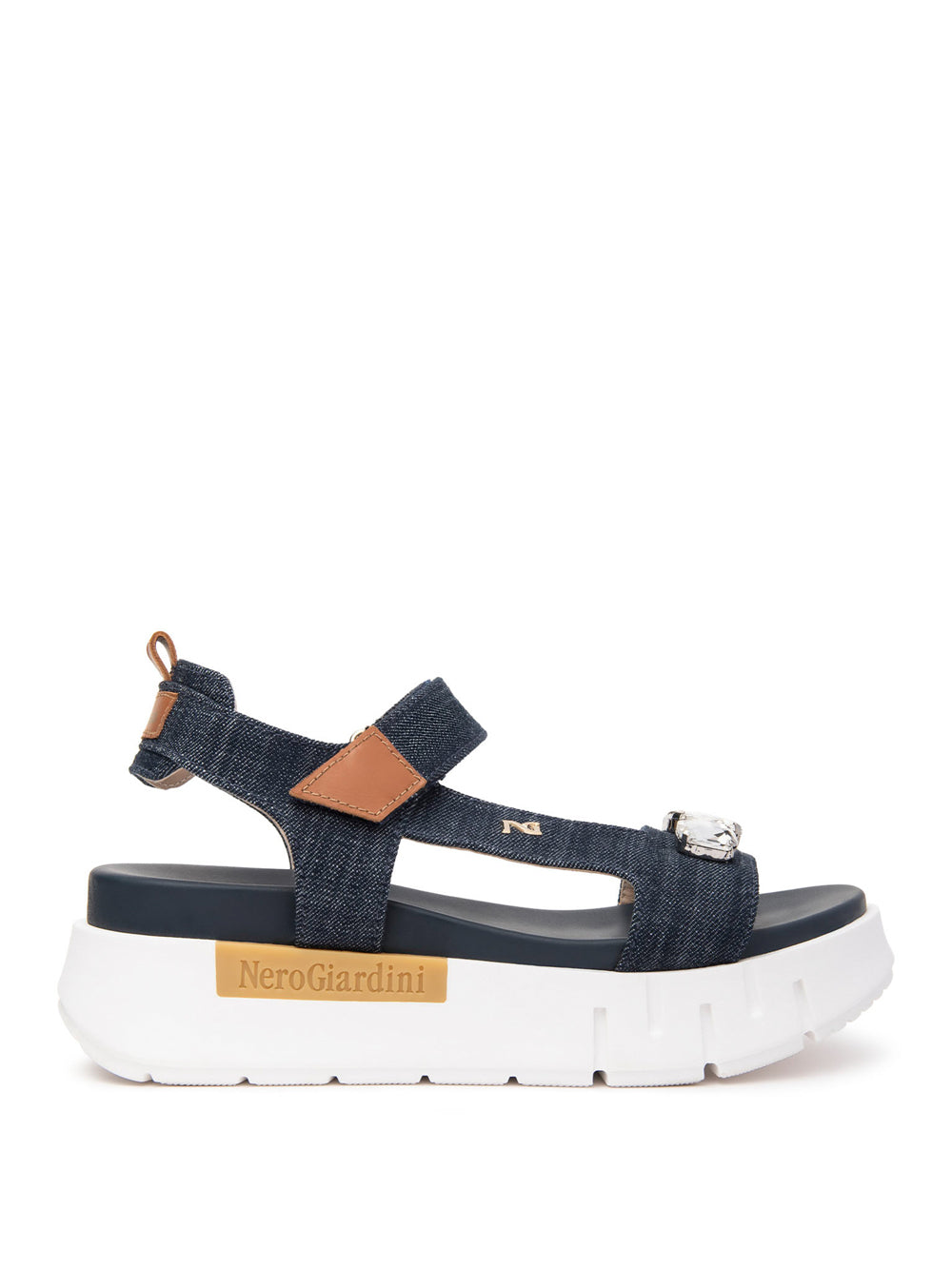 NERO GIARDINI Sandali platform Donna - Blu modello E513691D