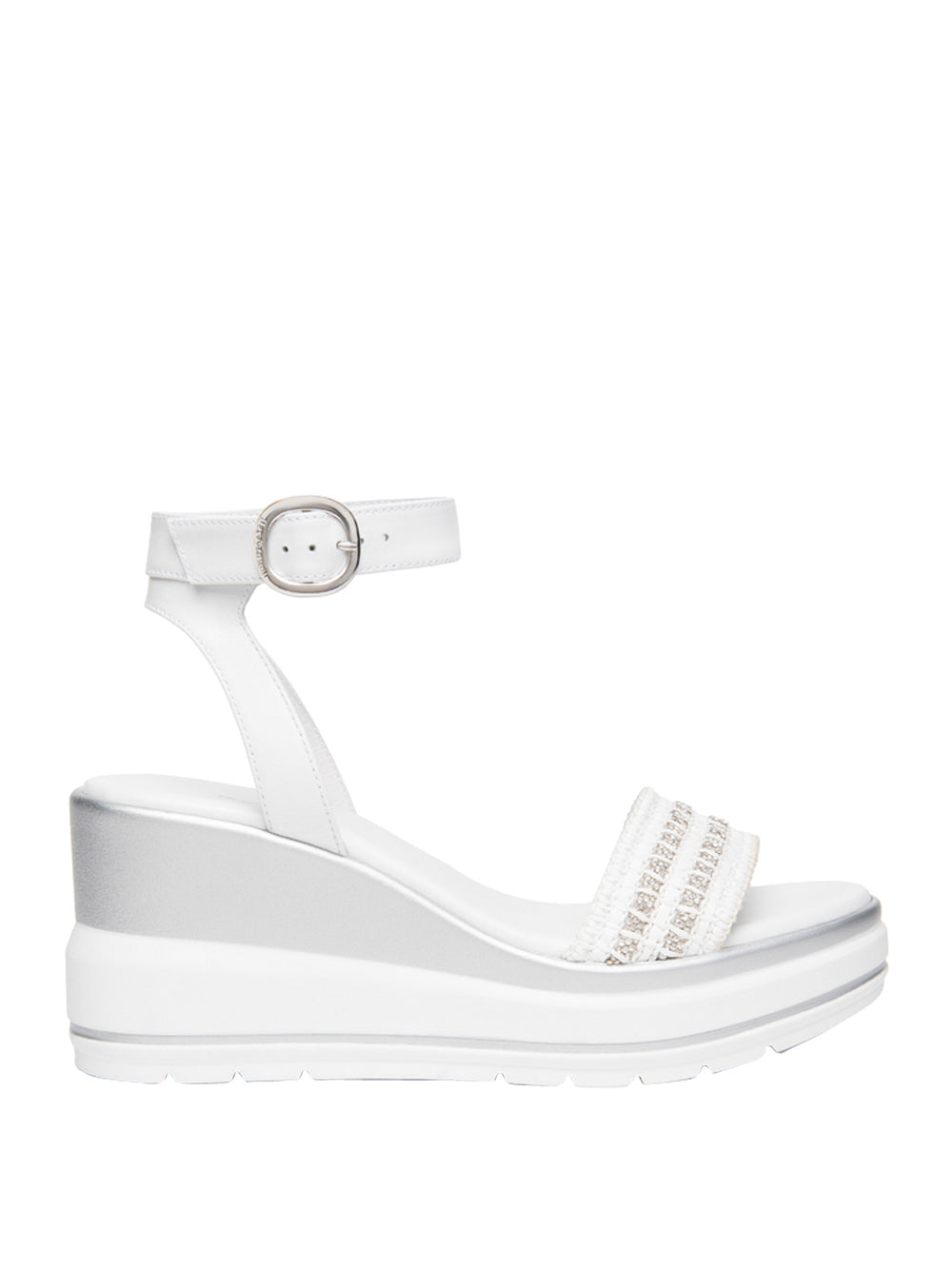NERO GIARDINI Sandali con zeppa Donna - Bianco modello E615960D