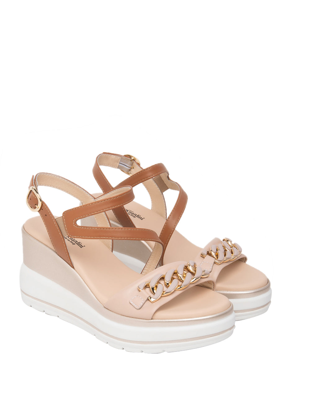 NERO GIARDINI Sandali con zeppa Donna - Cipria modello E615962D