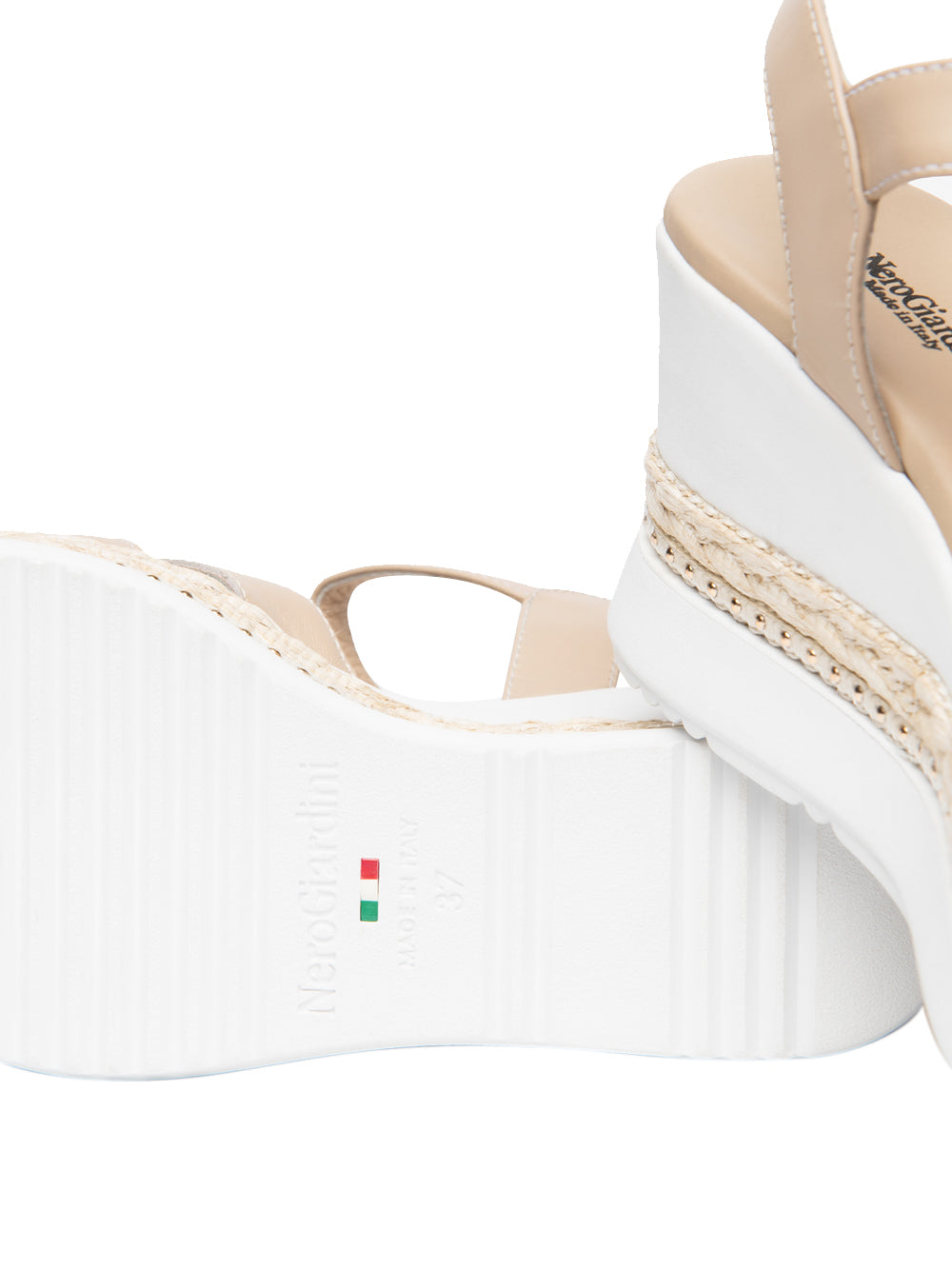 NERO GIARDINI Sandali con zeppa Donna - Bianco modello E616012D